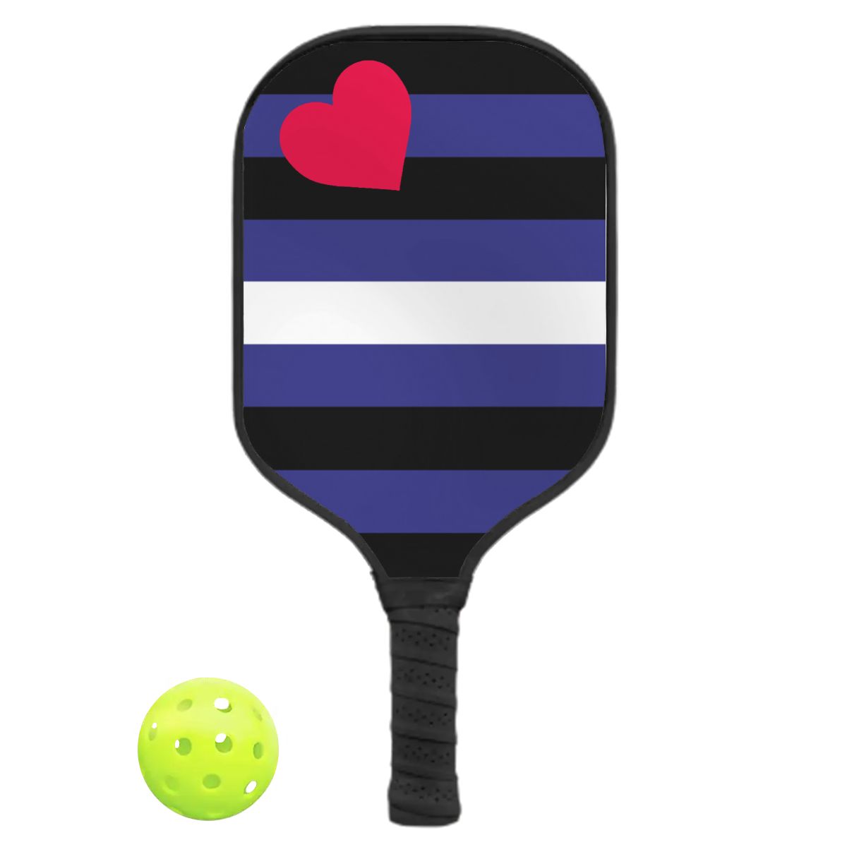 Leather Pride Flag Pickleball Paddle