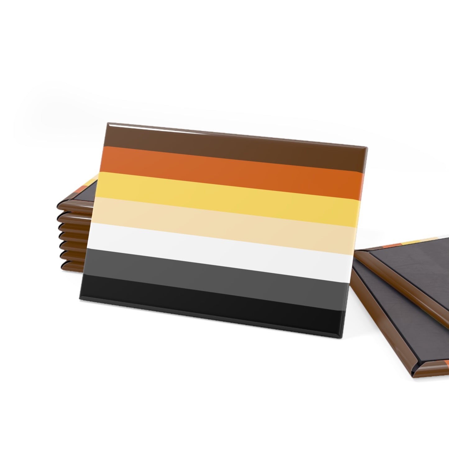 Bear Pride Flag Rectangle Magnet