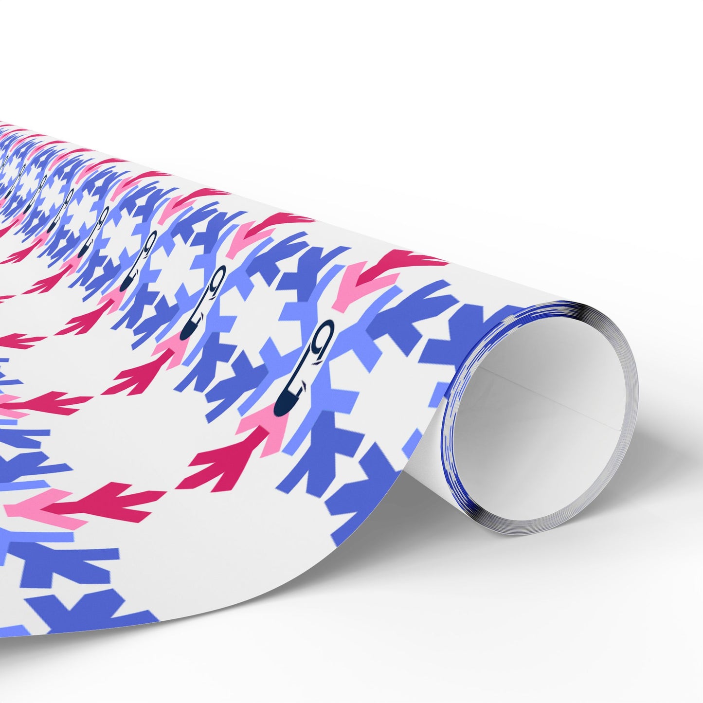 ABDL Pride Flag Snowflake Wrapping Paper - Multiple Sizes/Finishes