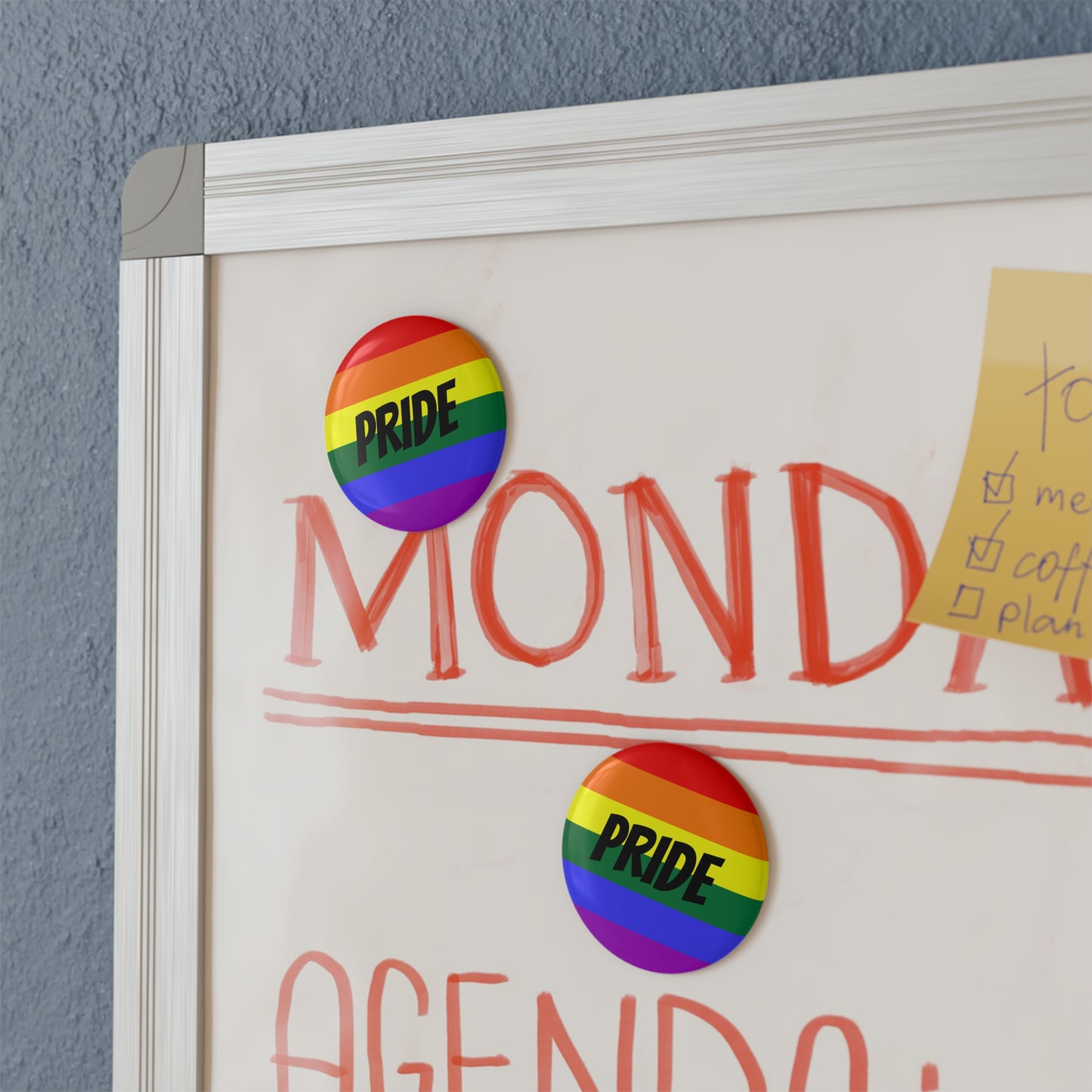 Pride Rainbow Button Magnet - Celebrate Inclusivity (1 & 10 pcs)