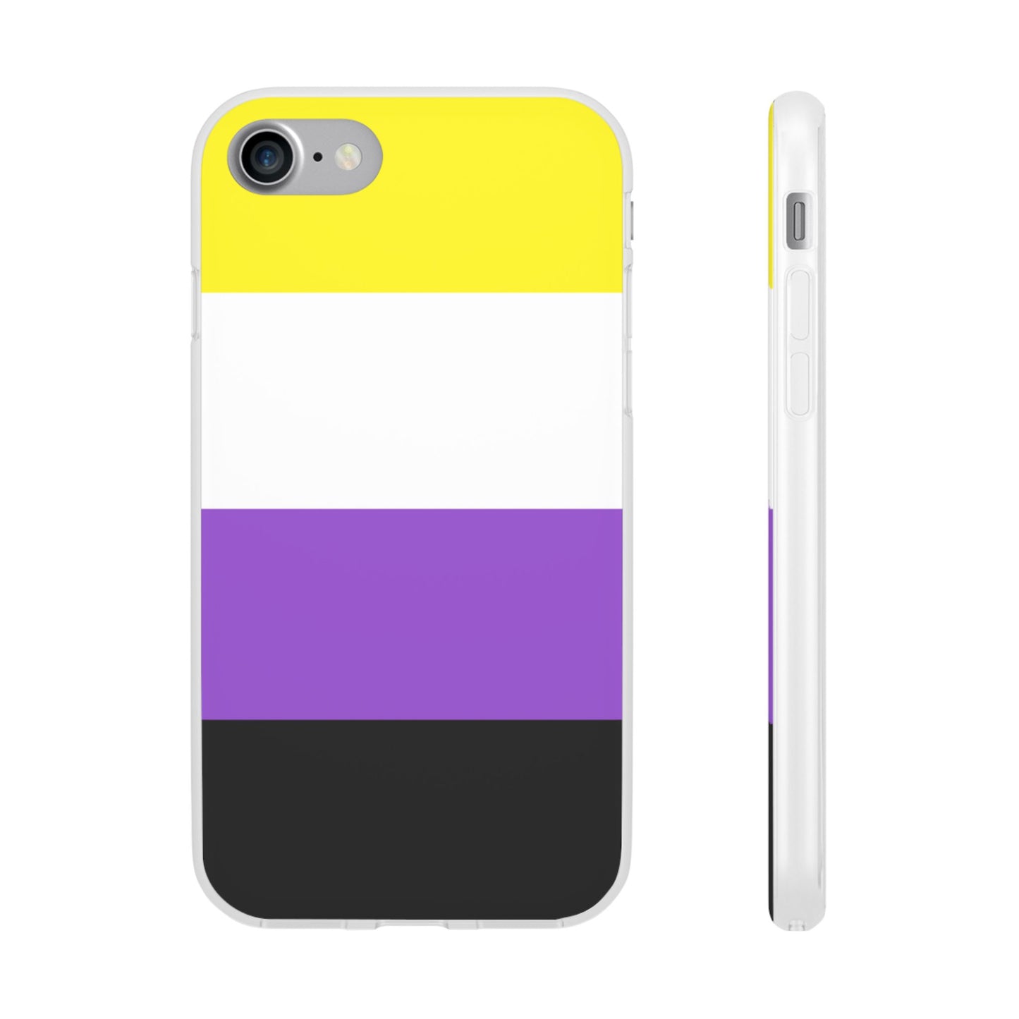 Non-Binary Pride Flag iPhone Flexi Case - Multiple Generations