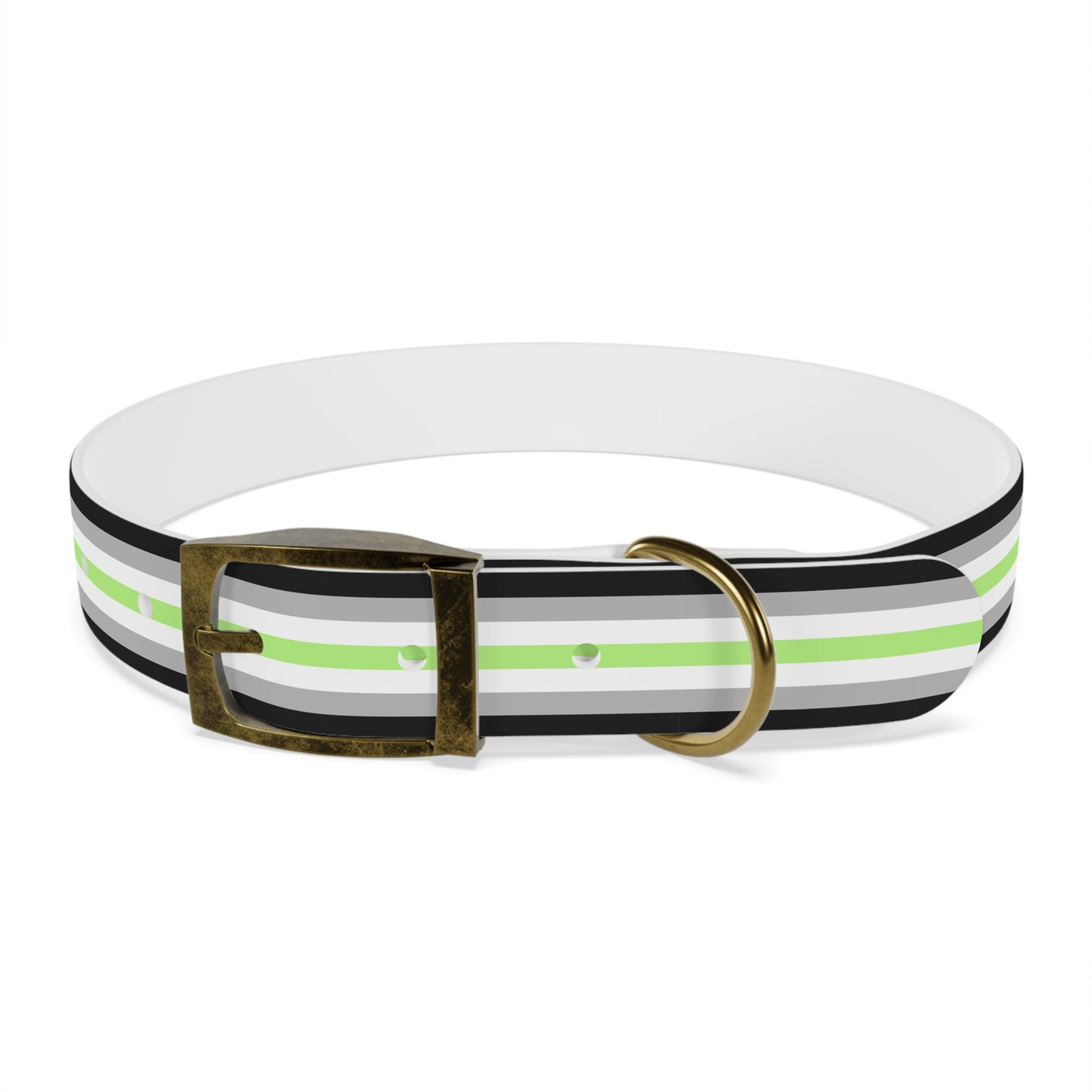 Agender Pride Flag Dog Collar