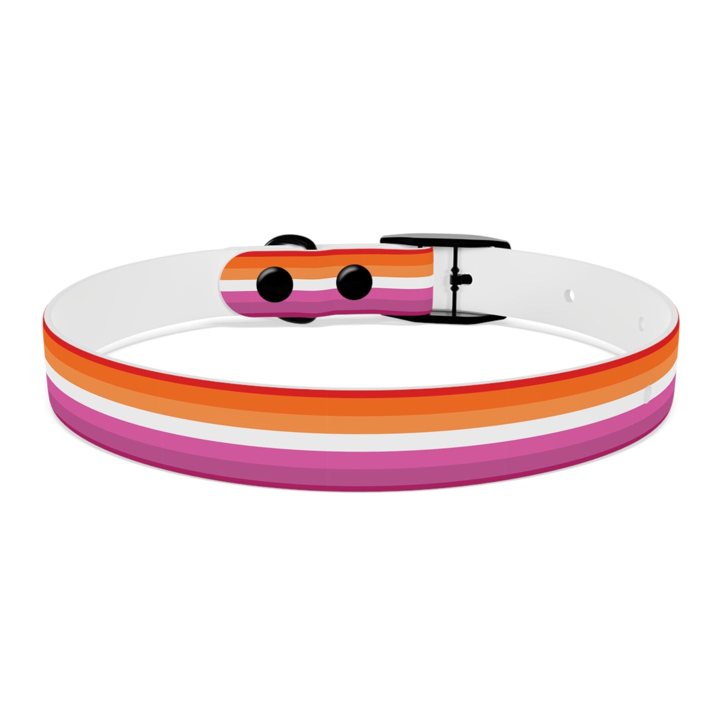 Lesbian Pride Flag Dog Collar