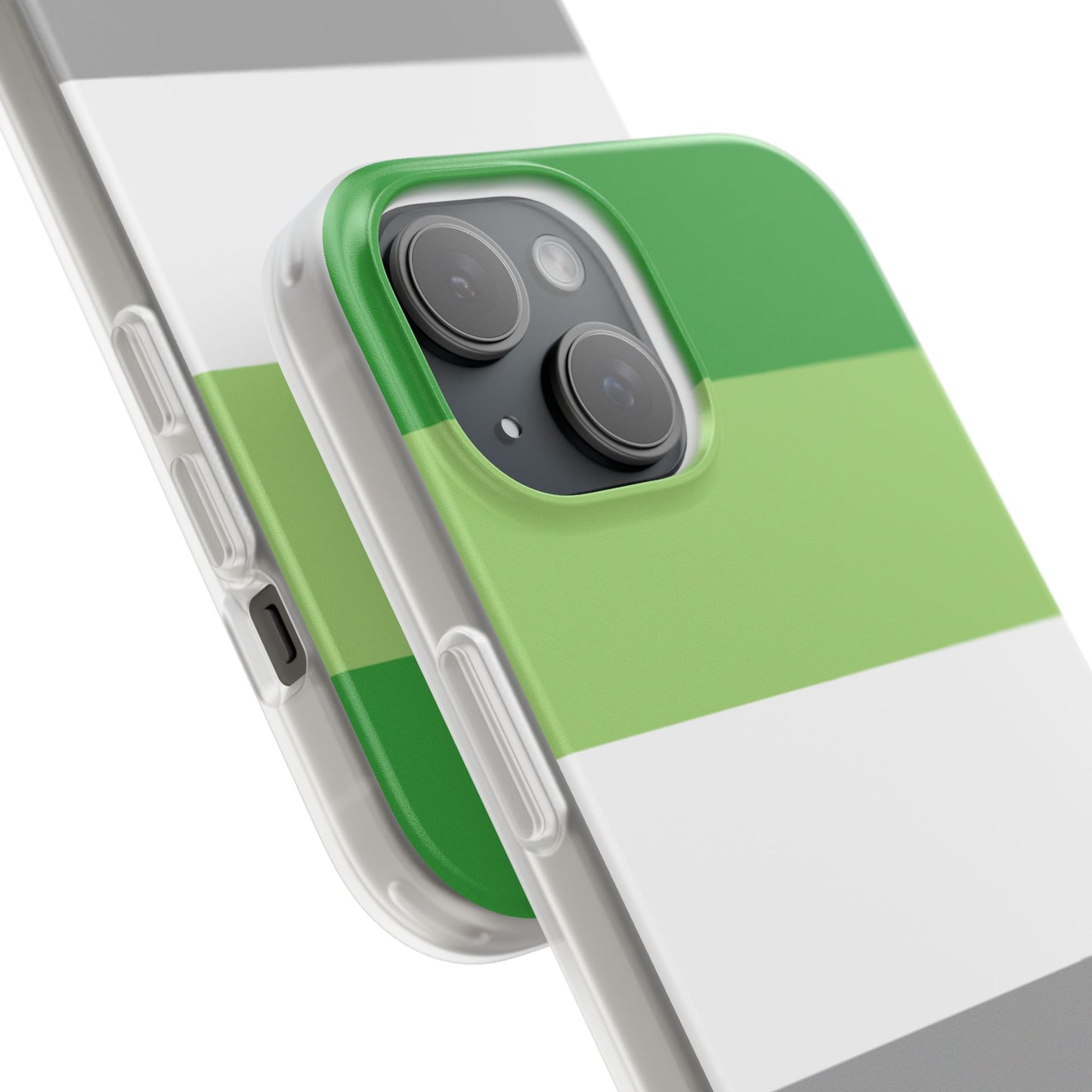 Aromantic Pride Flag iPhone Flexi Case - Multiple Generations