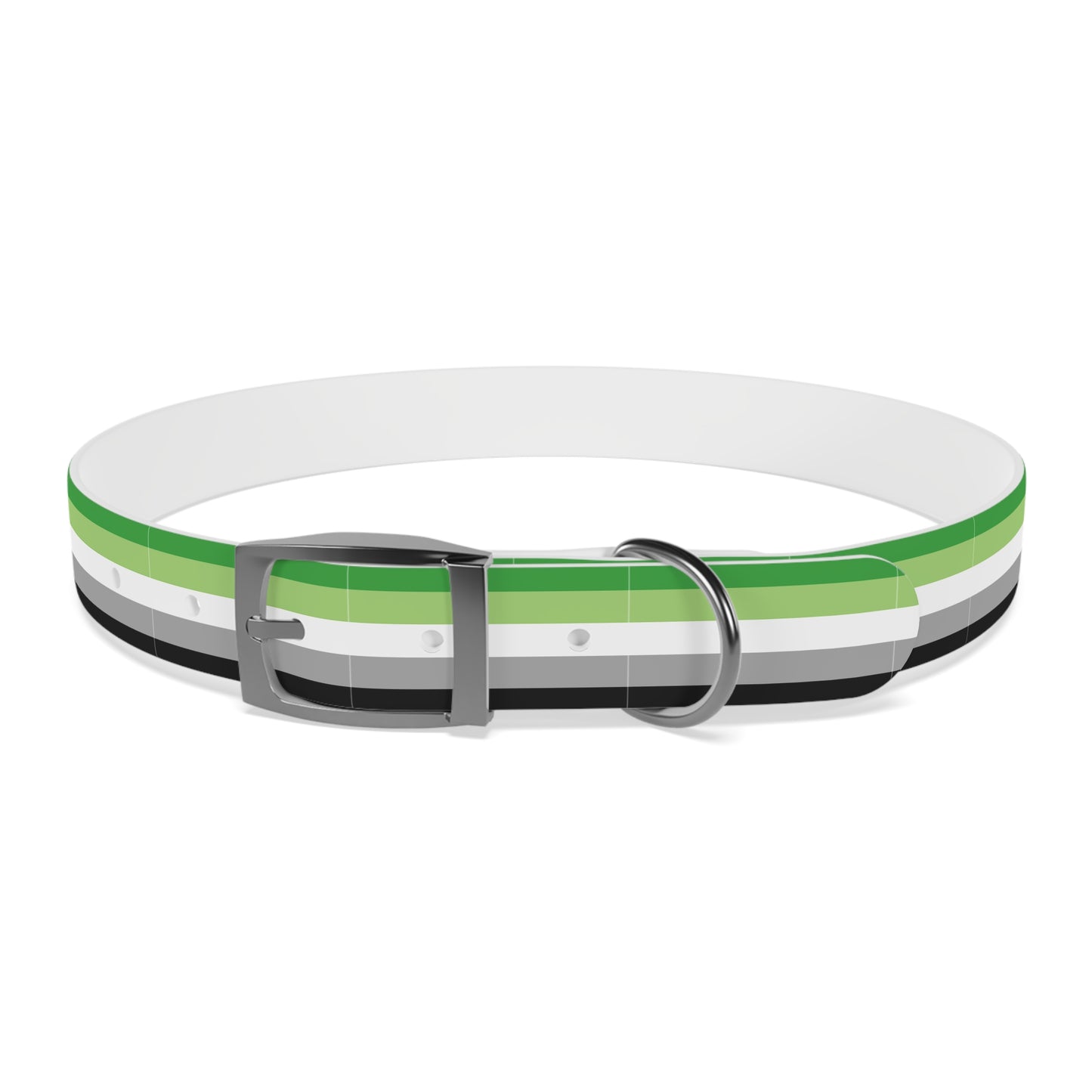 Aromantic Pride Flag Dog Collar