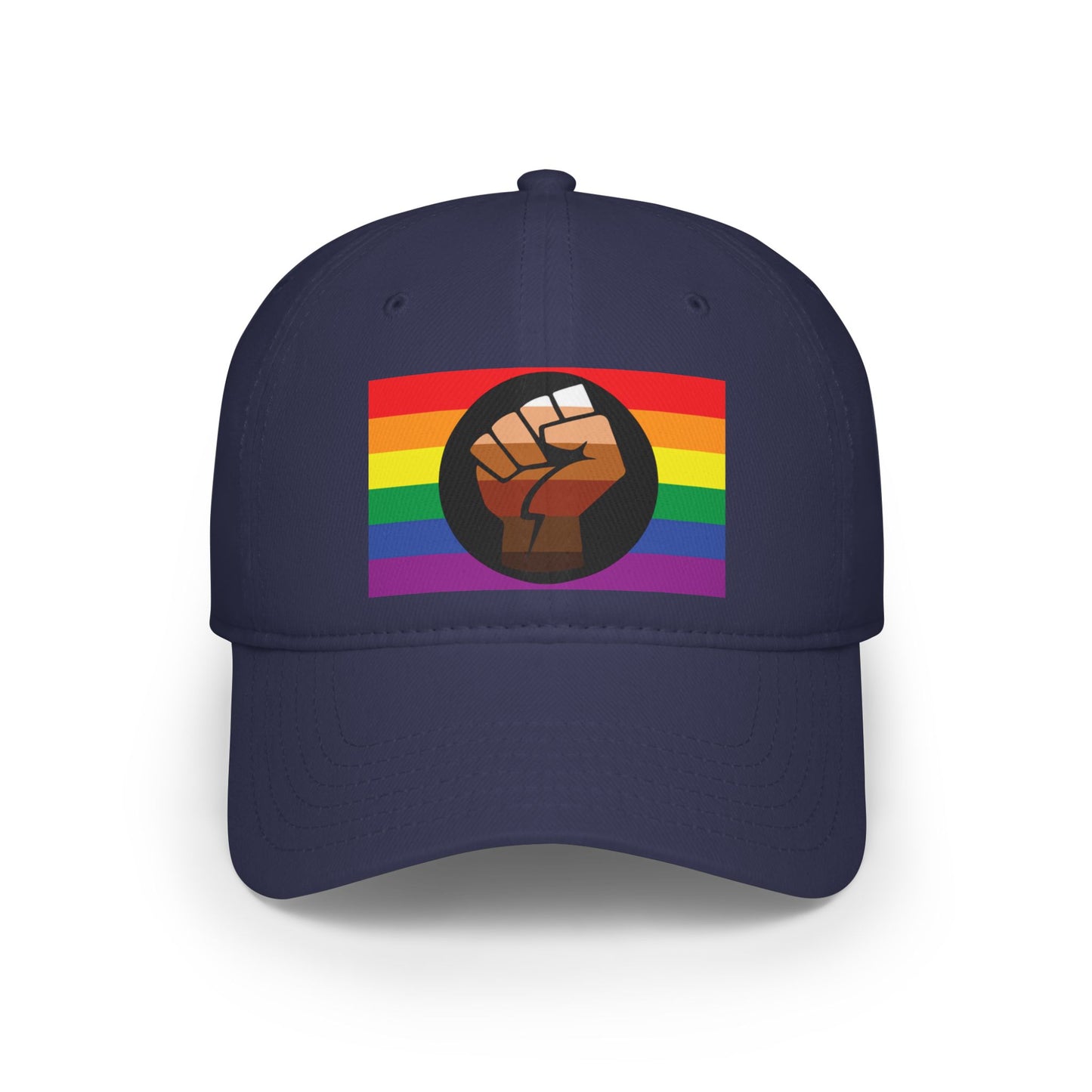 QPOC Pride Flag Low Profile Baseball Cap