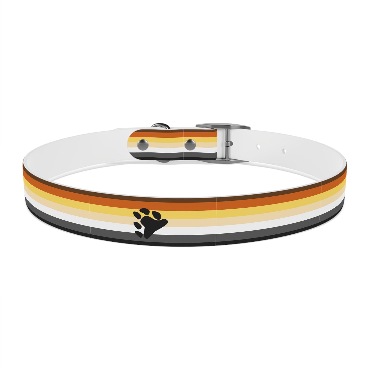 Bear Pride Flag Dog Collar