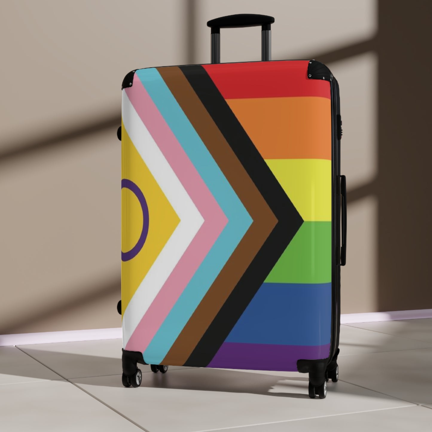 Inclusive Progress Pride Flag Roller Bag - Multiple Sizes