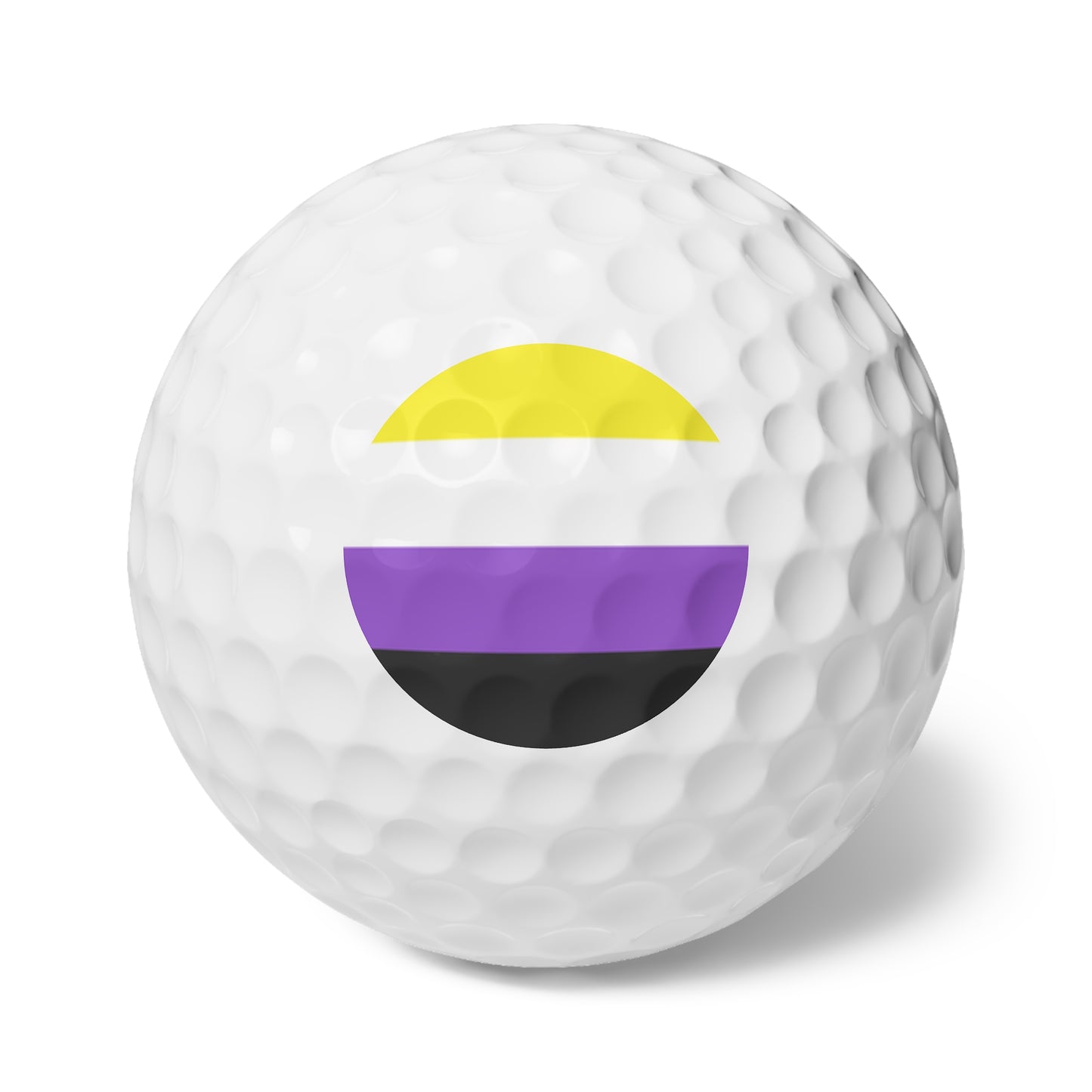 Non-Binary Pride Flag Golf Balls, 6 pcs