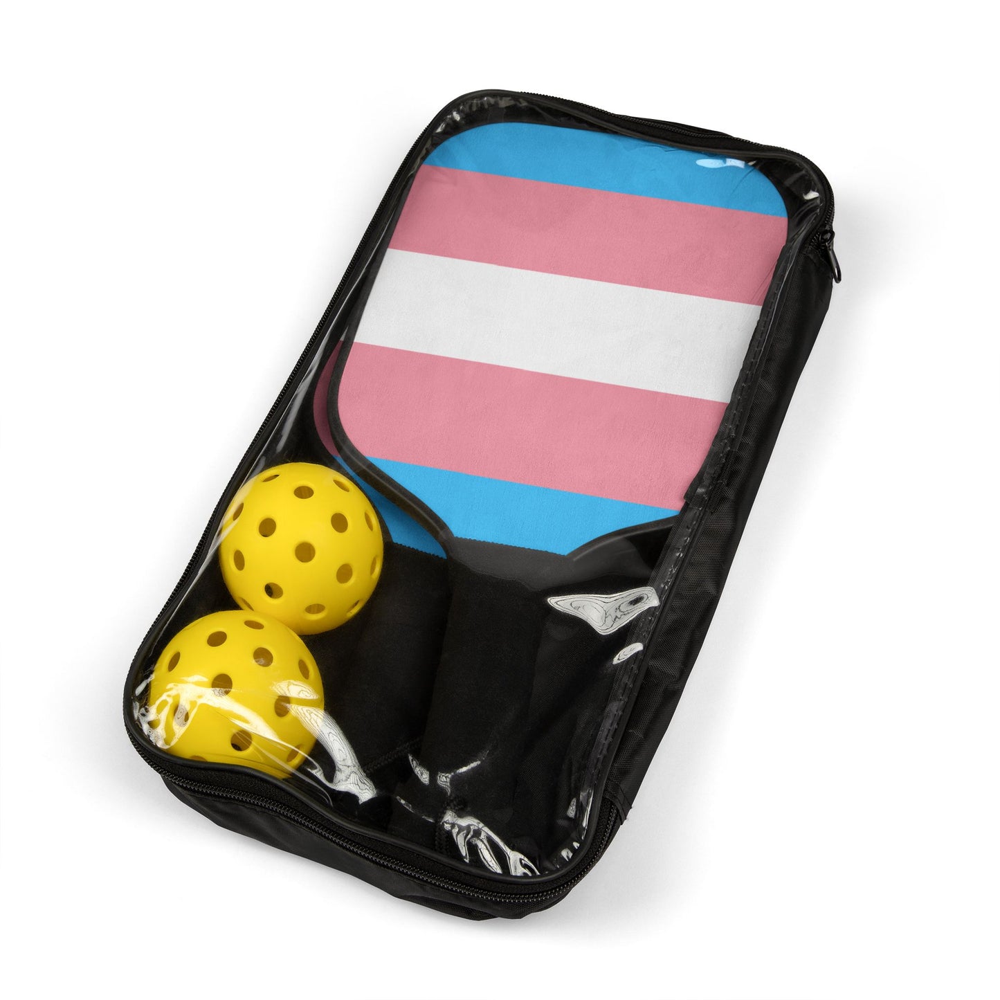 Transgender Pride Flag Pickleball Paddles Set