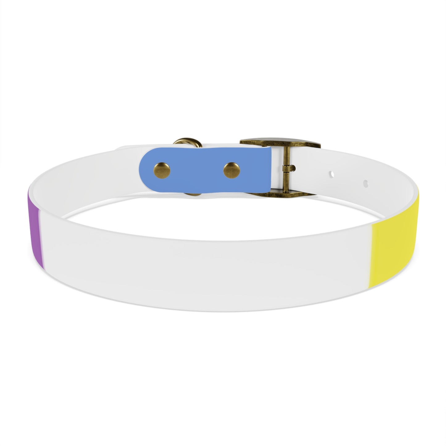 Bigender Pride Flag Dog Collar