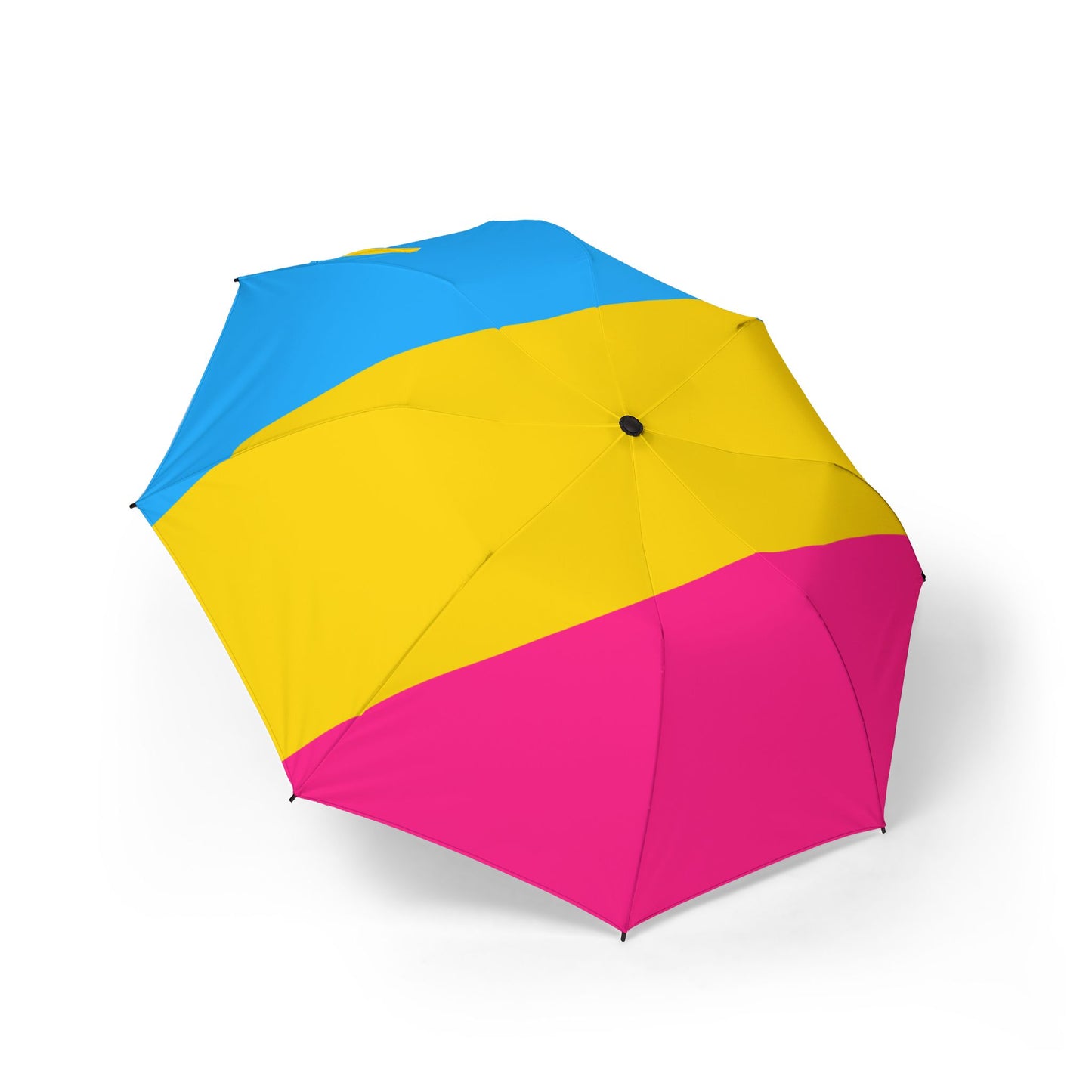 Pansexual Pride Flag Semi-Automatic Foldable Umbrella