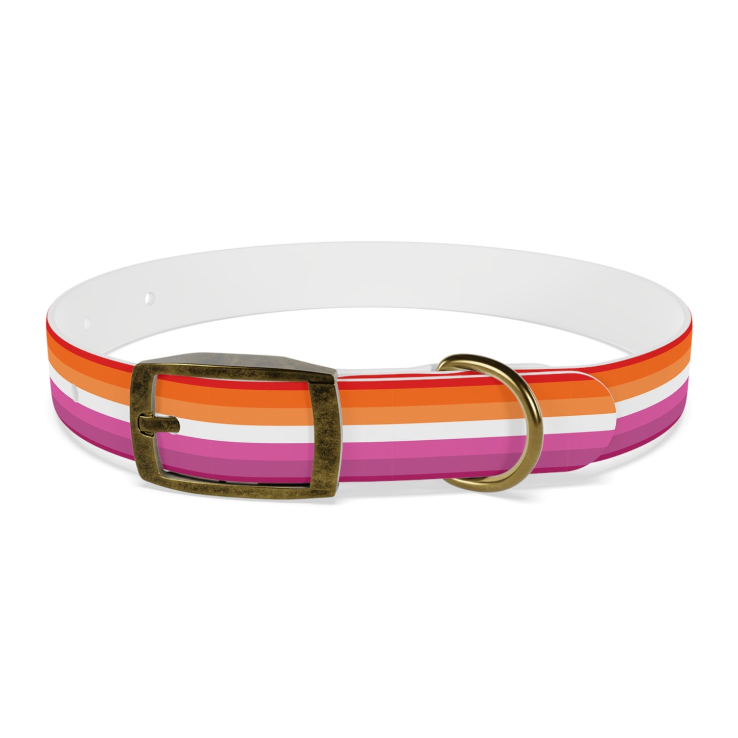 Lesbian Pride Flag Dog Collar