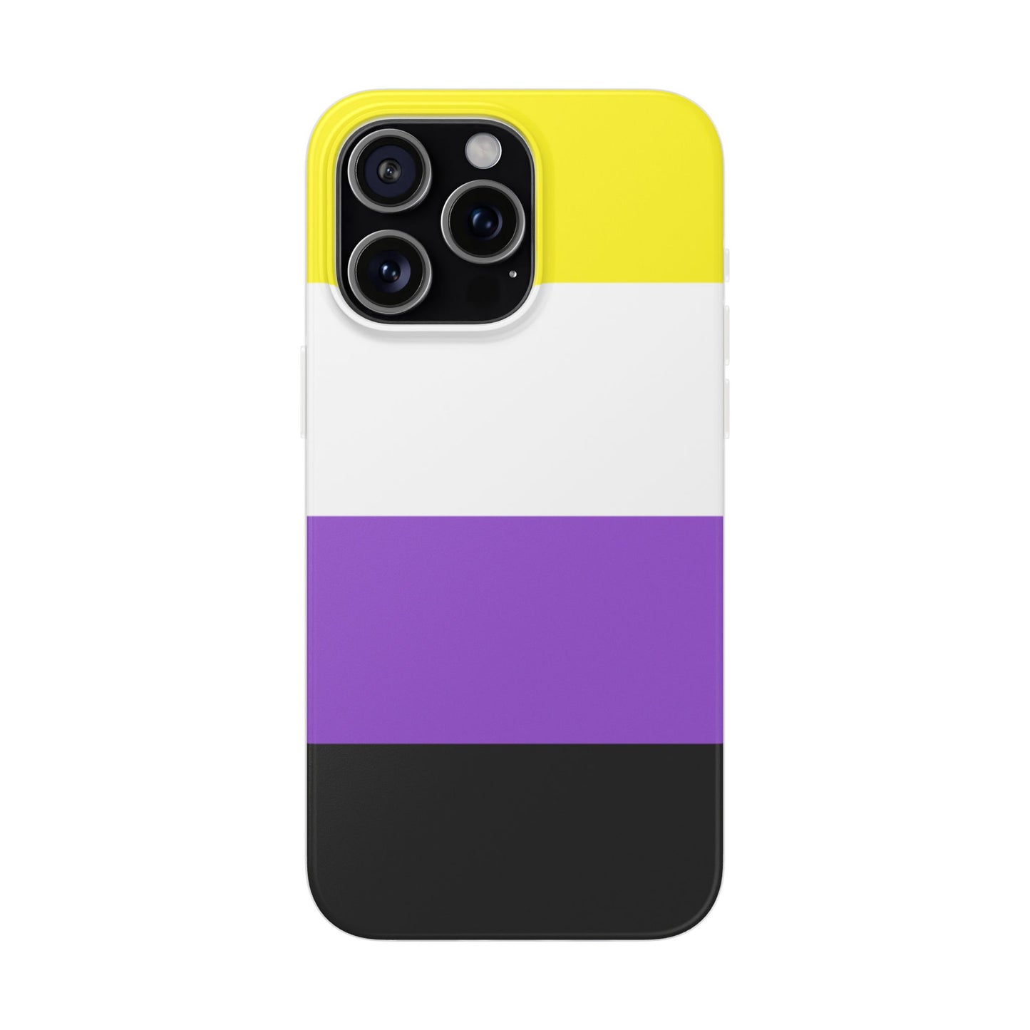 Non-Binary Pride Flag iPhone Flexi Case - Multiple Generations