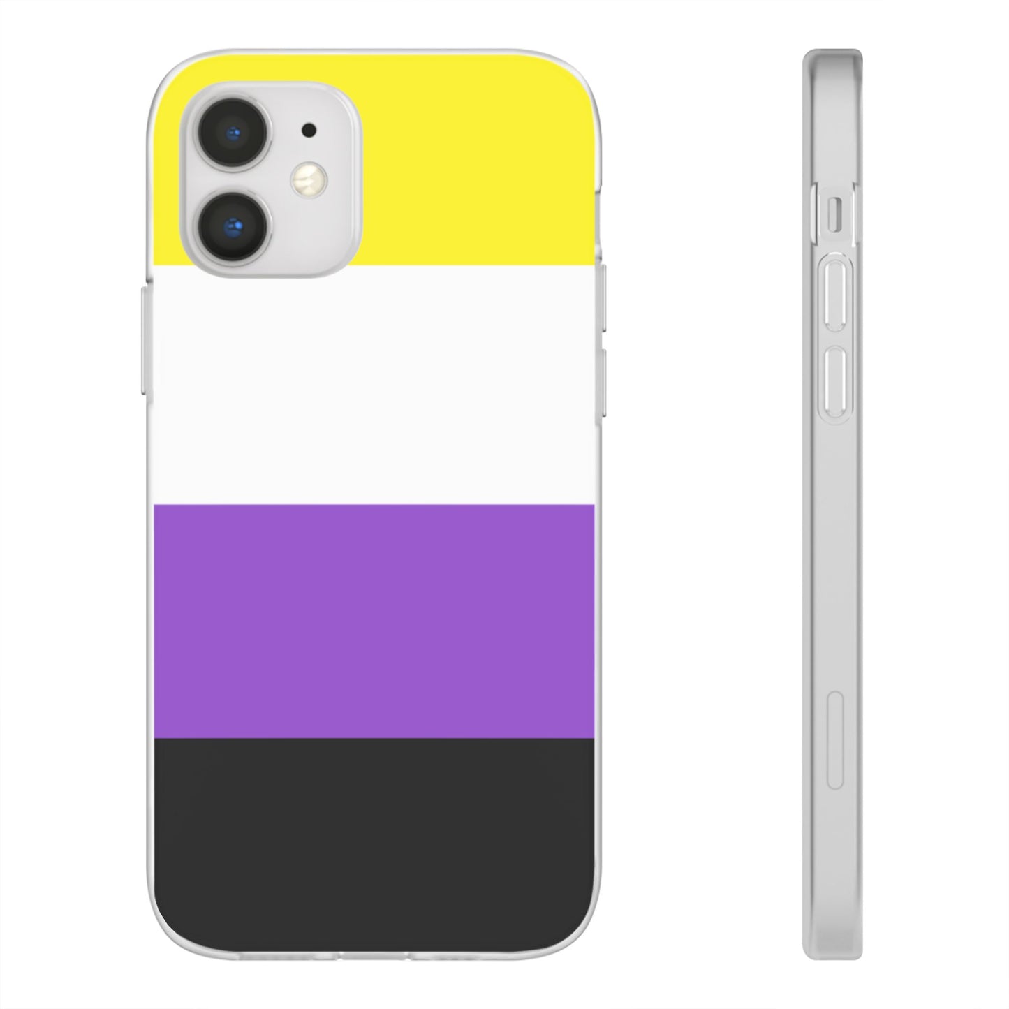 Non-Binary Pride Flag iPhone Flexi Case - Multiple Generations