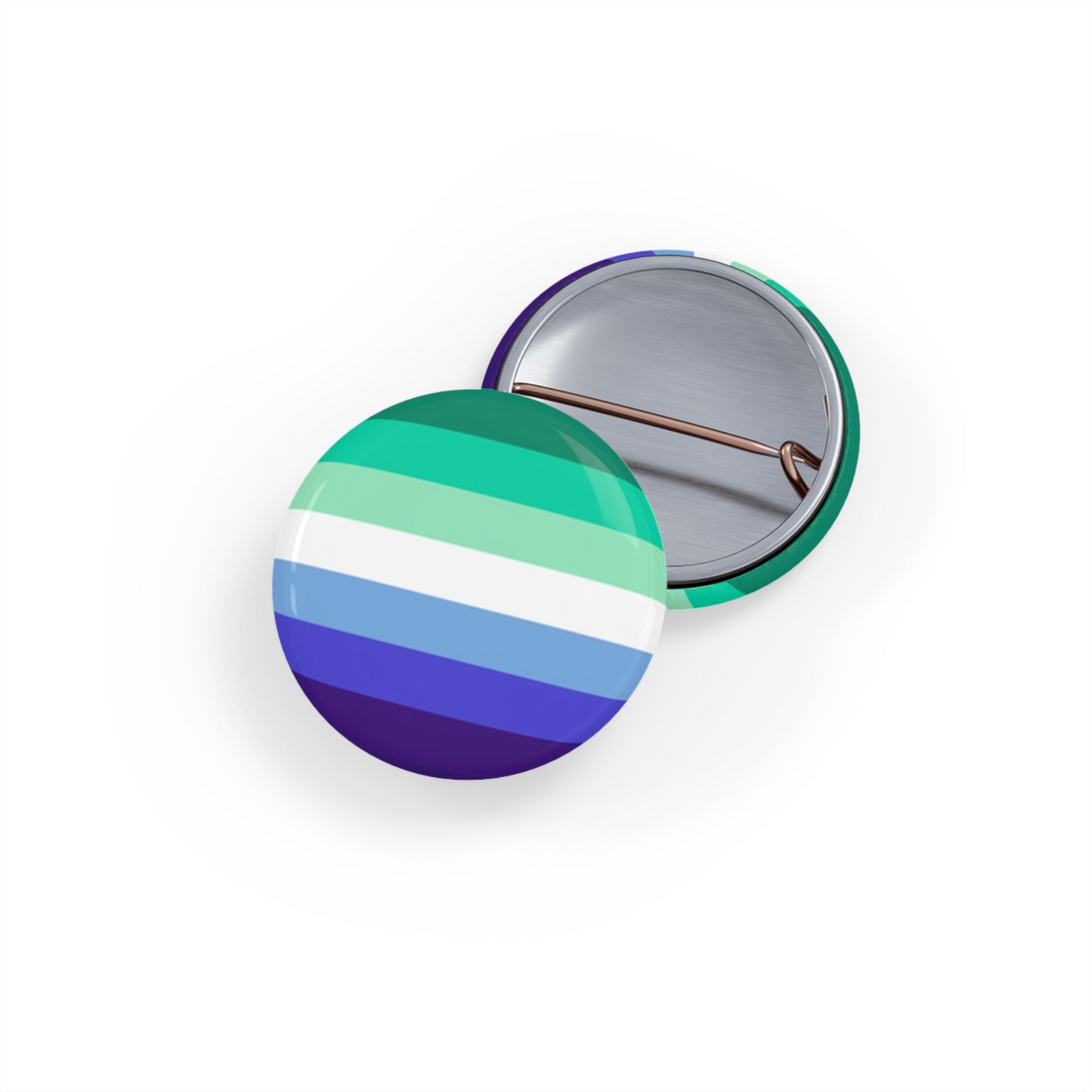 MLM Pride Flag Round Pins - Multiple Sizes