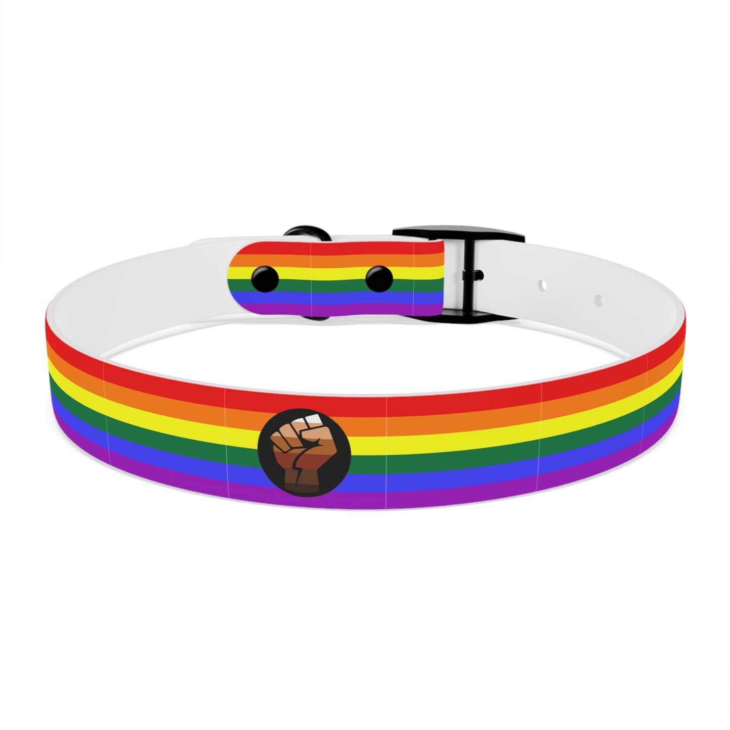 QPOC Pride Flag Dog Collar