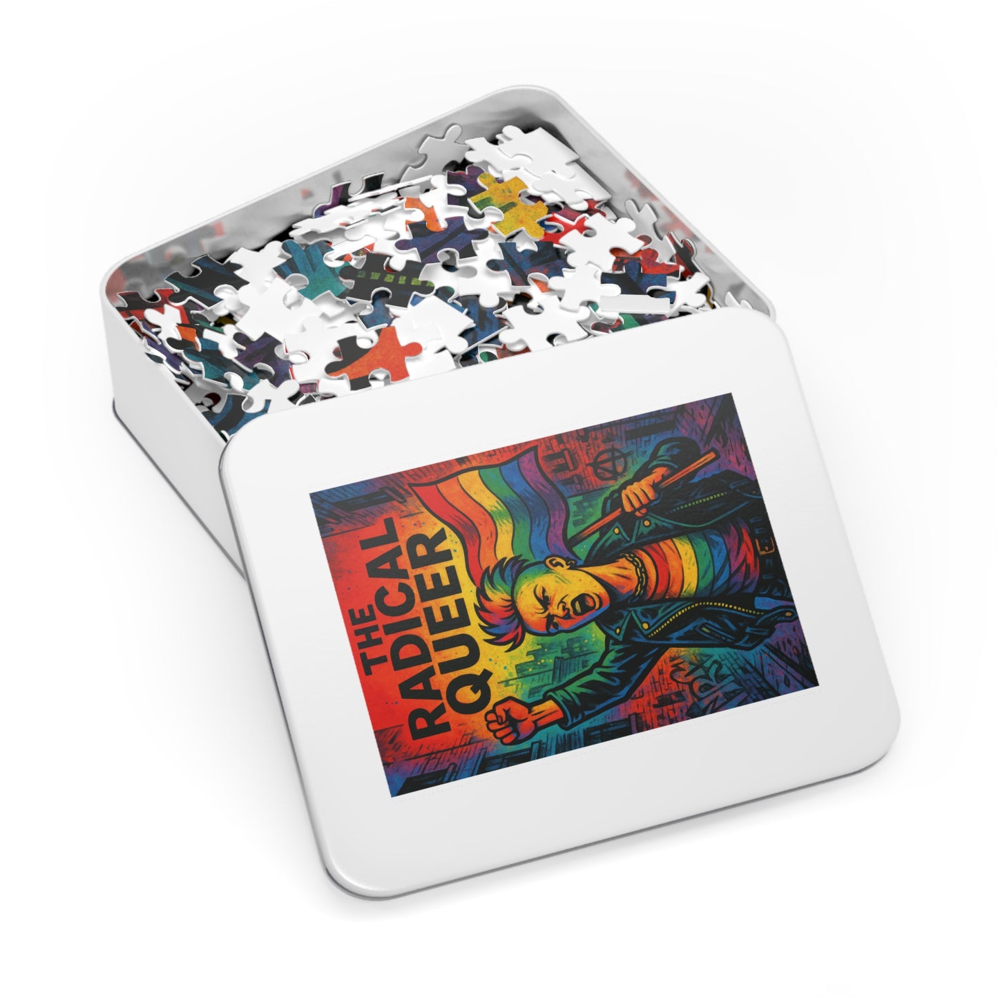 The Radical Queer Poster Jigsaw Puzzle with Tin