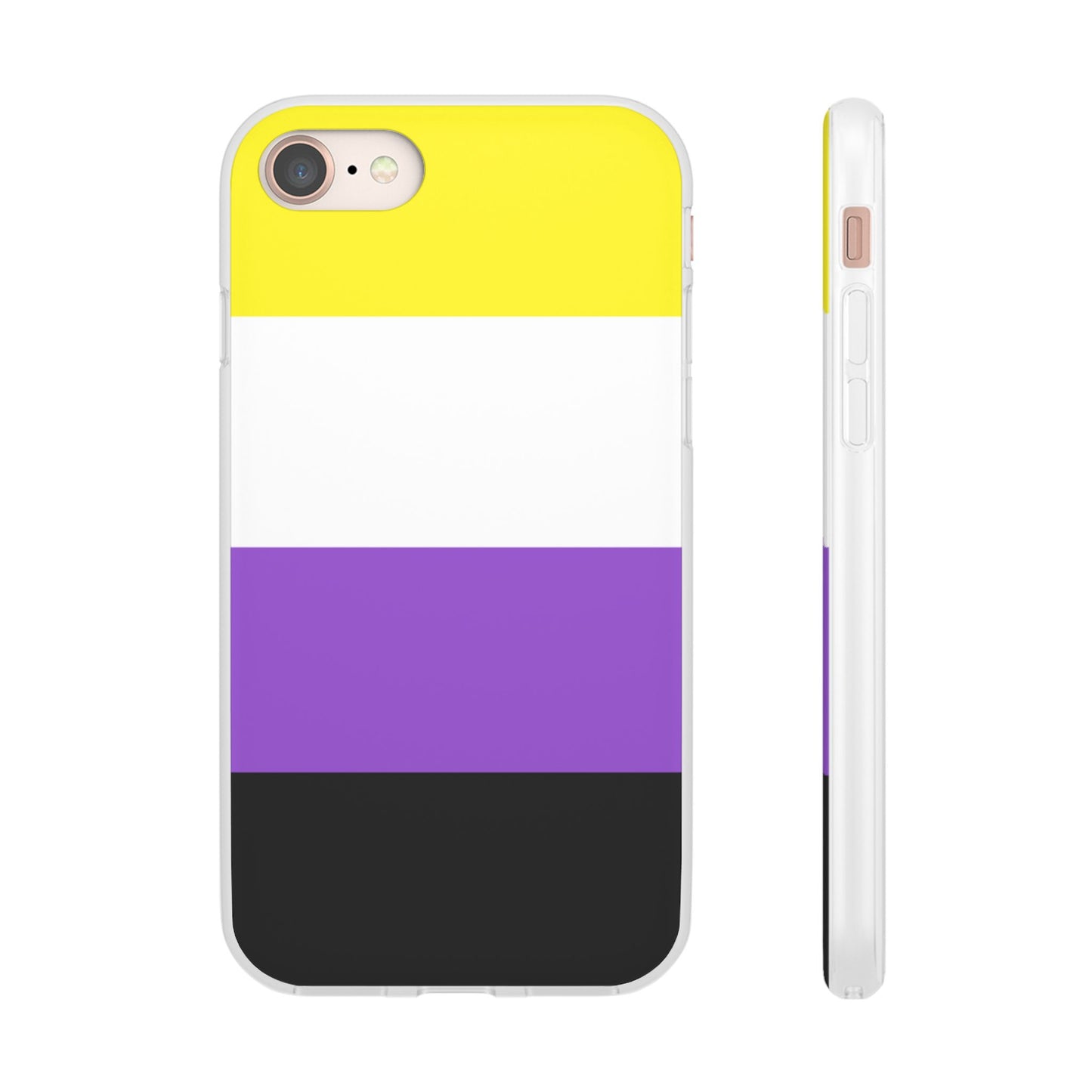 Non-Binary Pride Flag iPhone Flexi Case - Multiple Generations