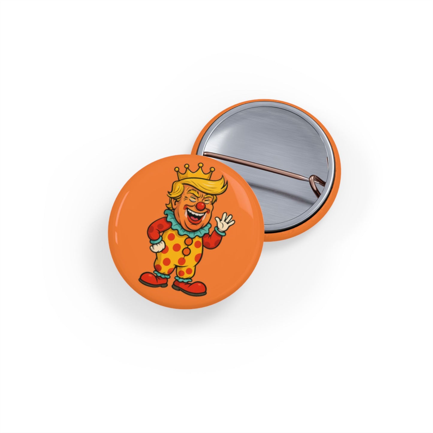 The Clown King Round Button