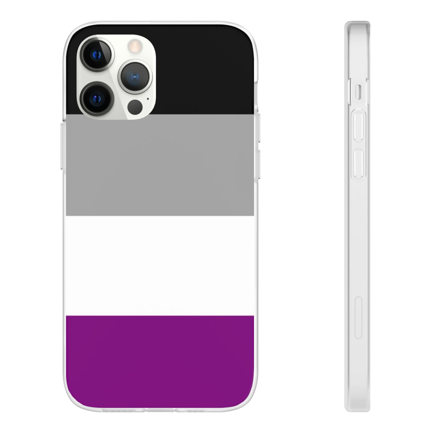 Asexual Pride Flag iPhone Flexi Case - Multiple Generations