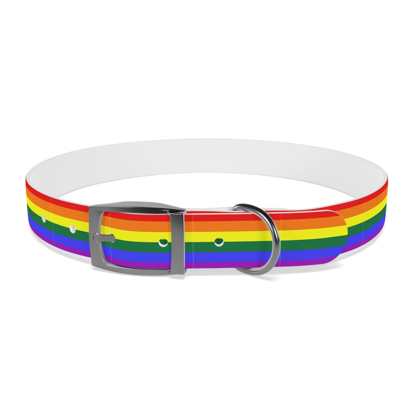 QPOC Pride Flag Dog Collar