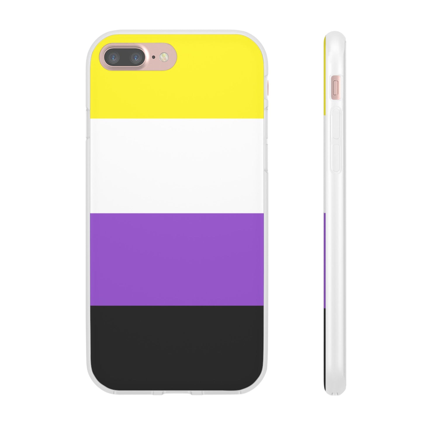 Non-Binary Pride Flag iPhone Flexi Case - Multiple Generations