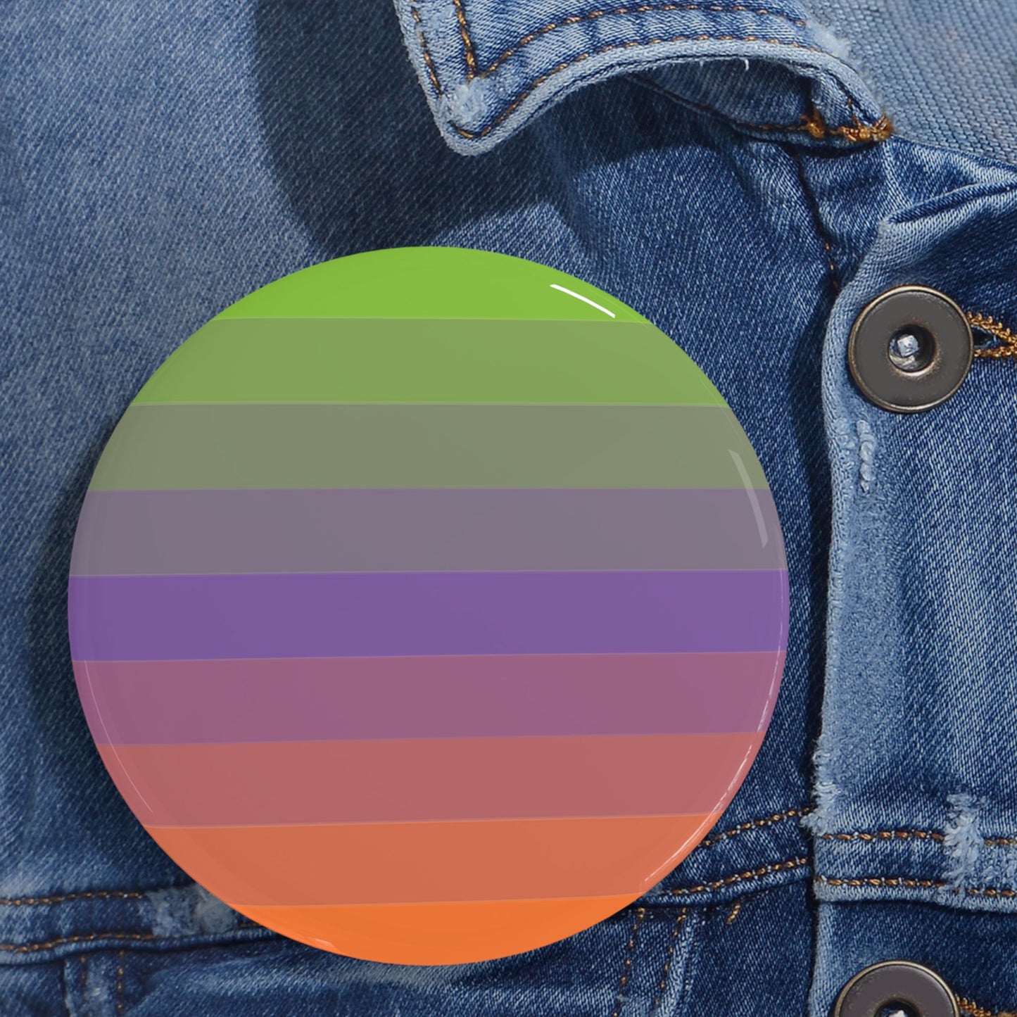 Aliagender Pride Flag Round Pin