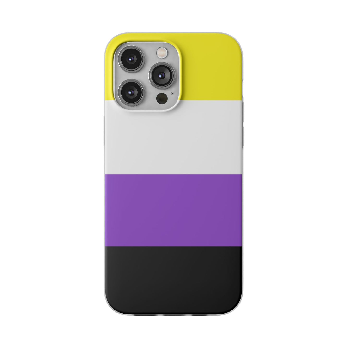 Non-Binary Pride Flag iPhone Flexi Case - Multiple Generations