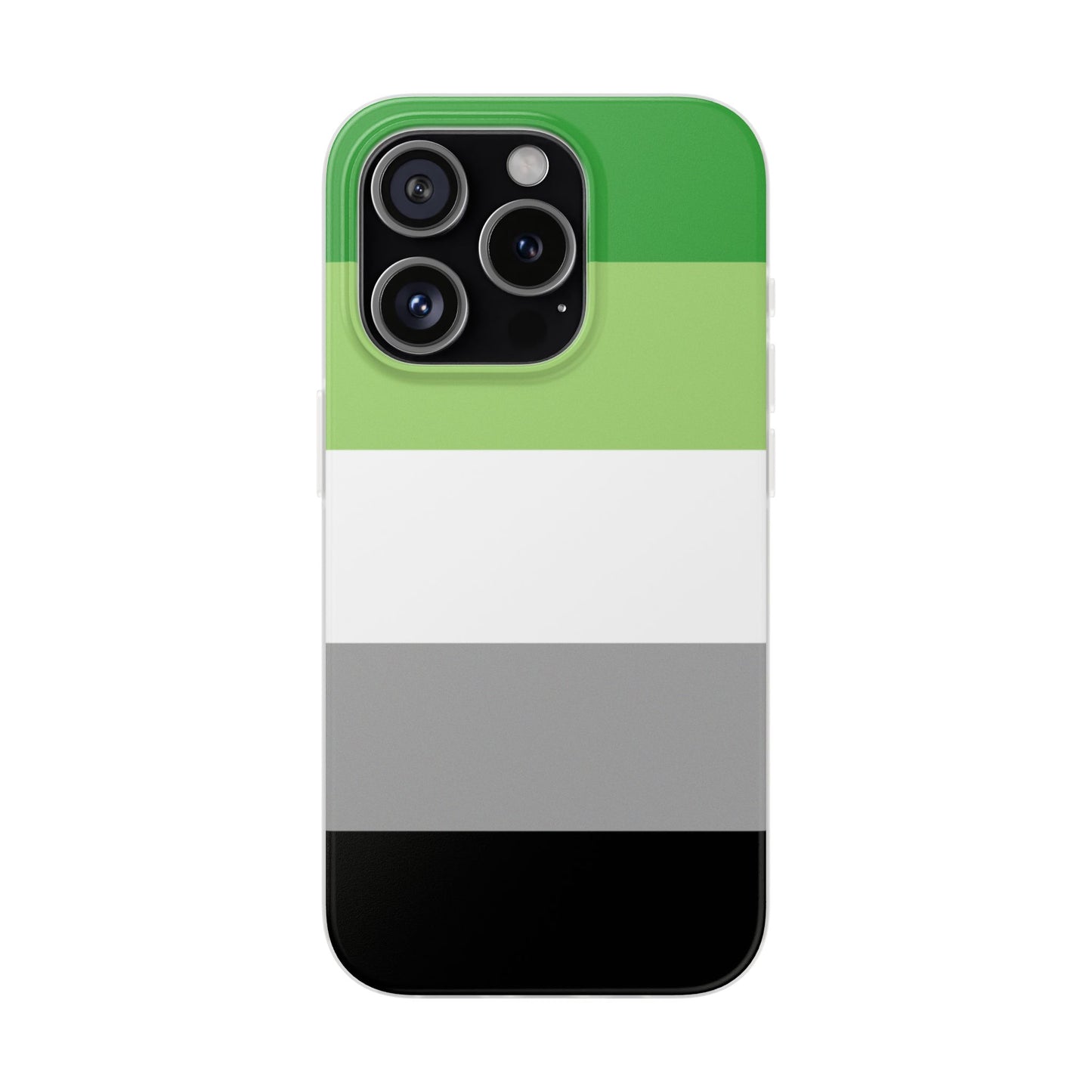 Aromantic Pride Flag iPhone Flexi Case - Multiple Generations