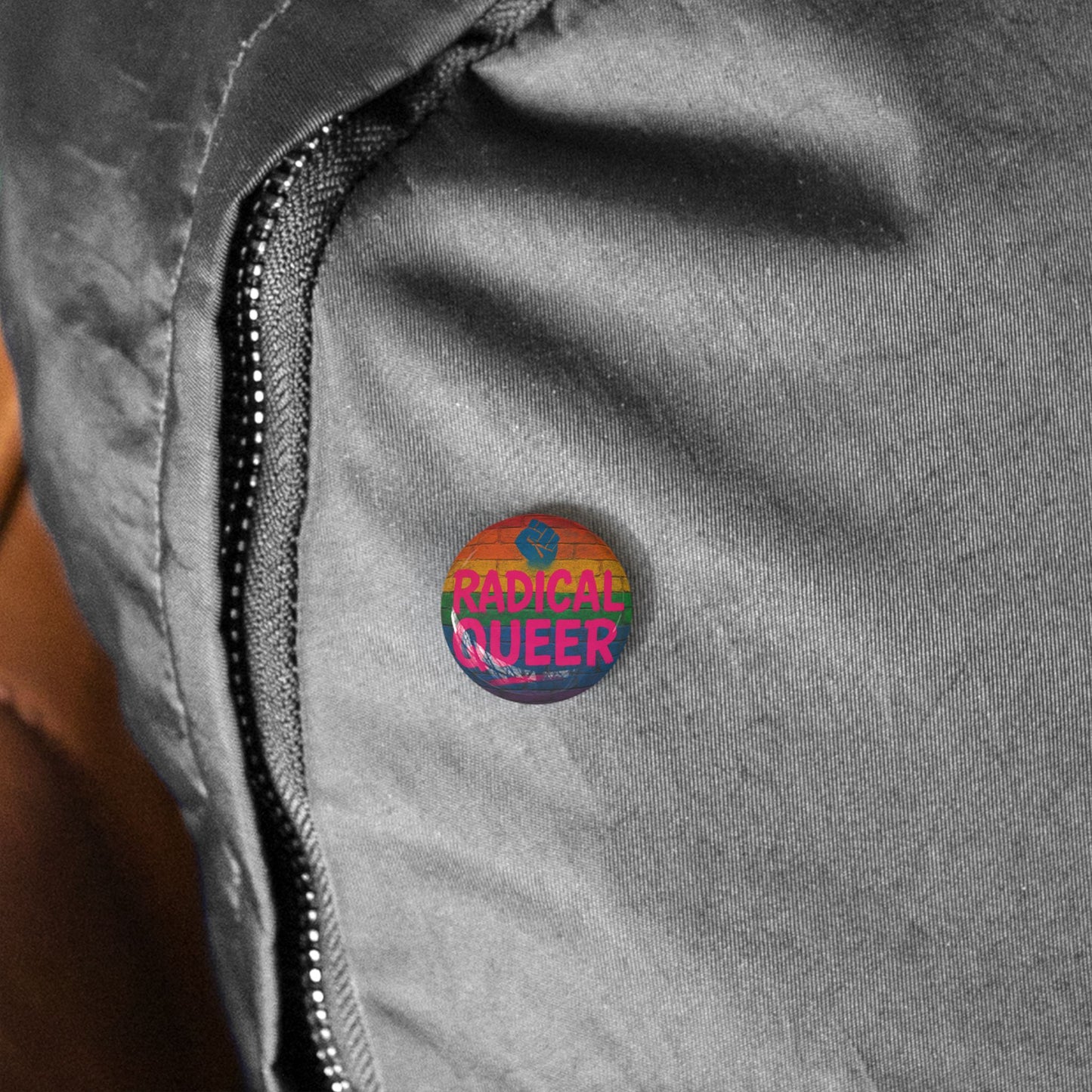 Radical Queer Power Round Pins