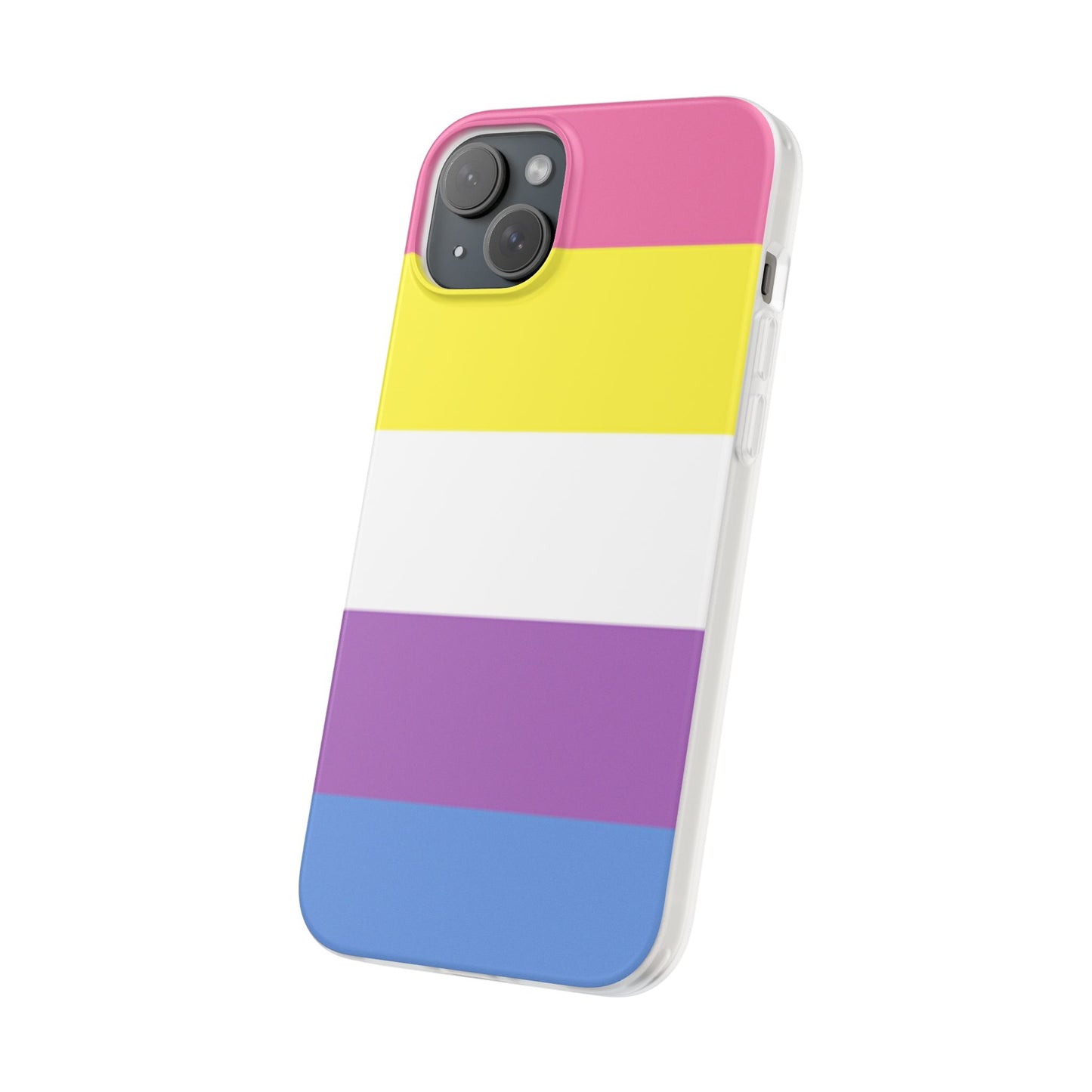 Bigender Pride Flag iPhone Flexi Case - Multiple Generations