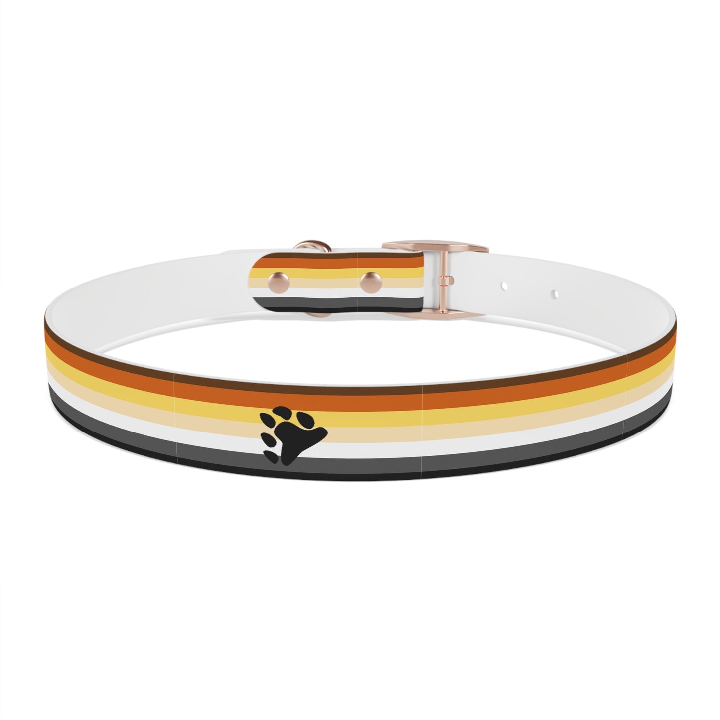 Bear Pride Flag Dog Collar