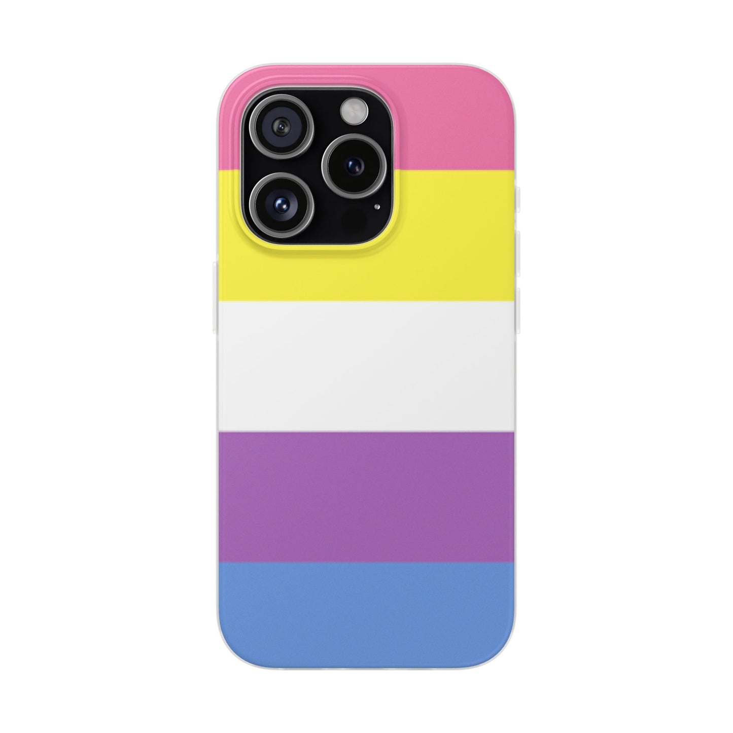 Bigender Pride Flag iPhone Flexi Case - Multiple Generations