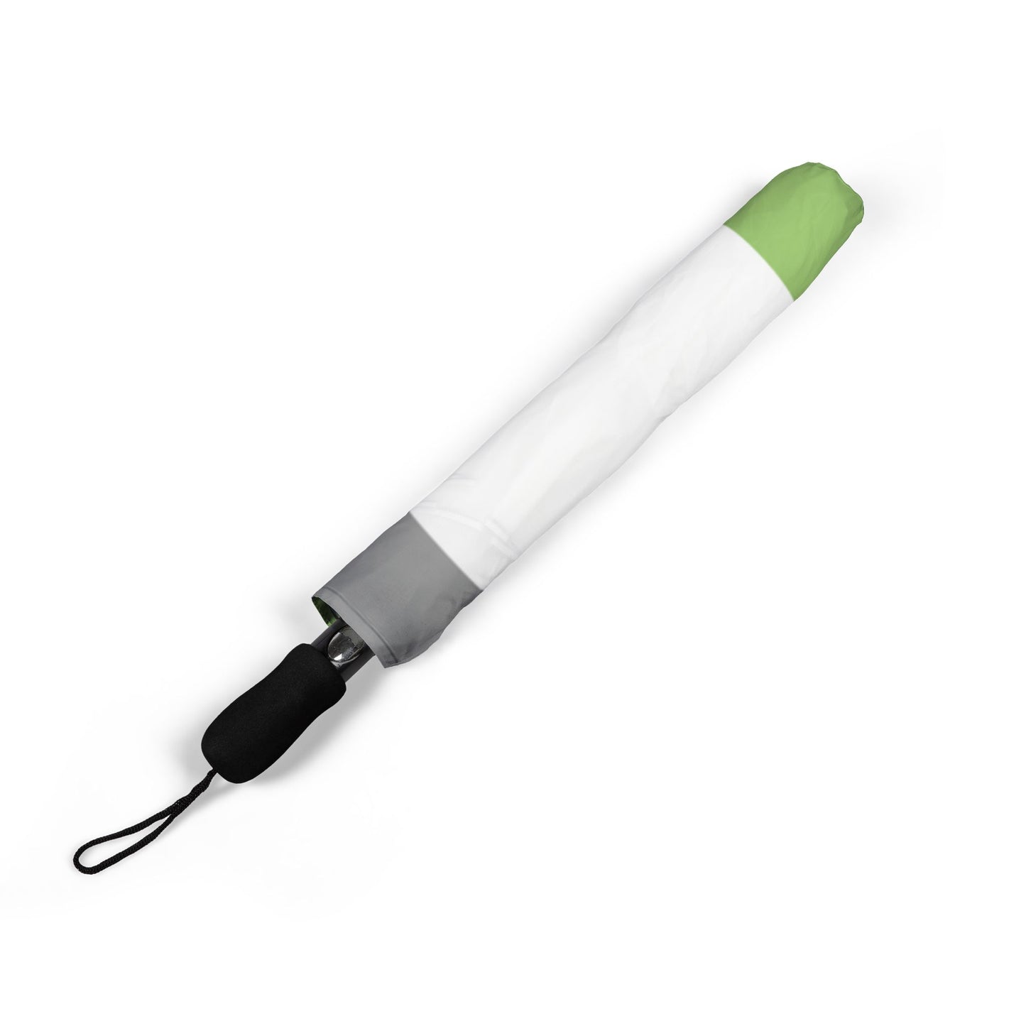 Aromantic Pride Flag Semi-Automatic Foldable Umbrella