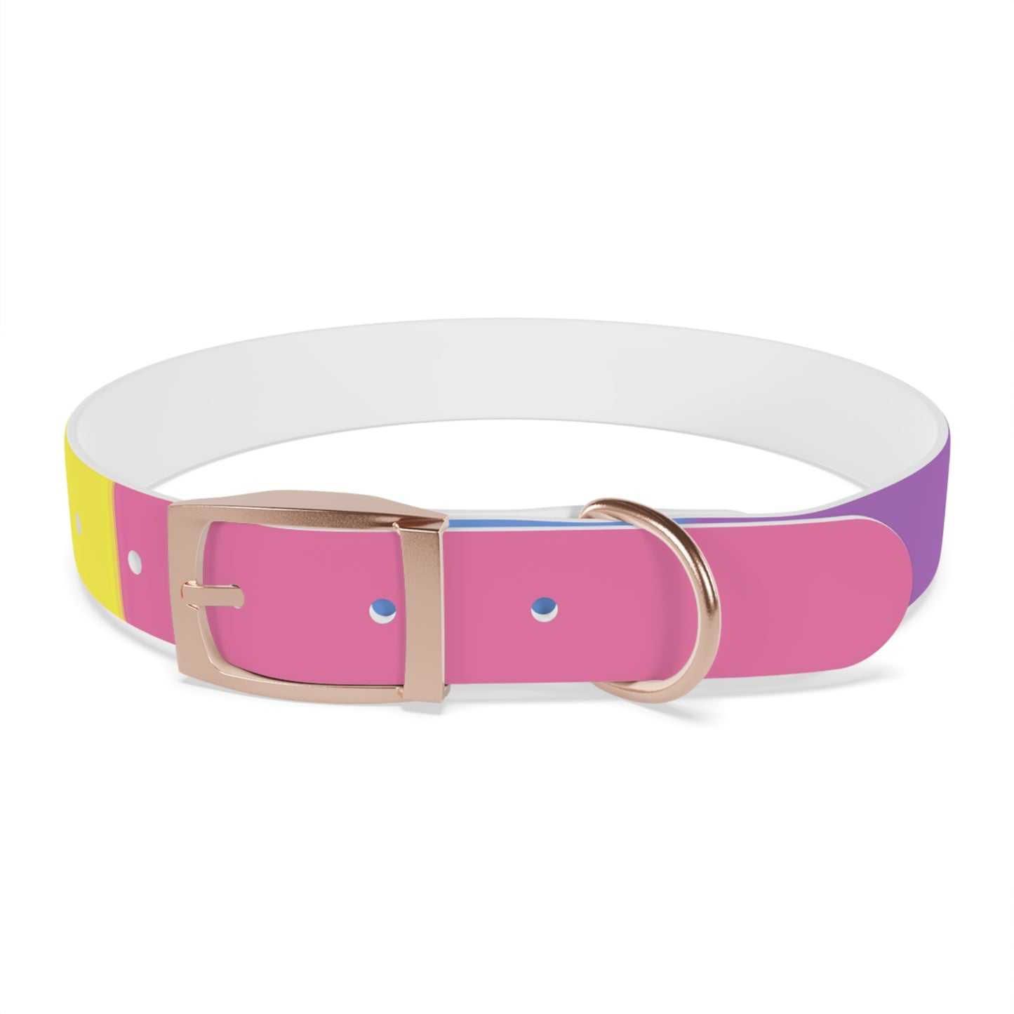 Bigender Pride Flag Dog Collar