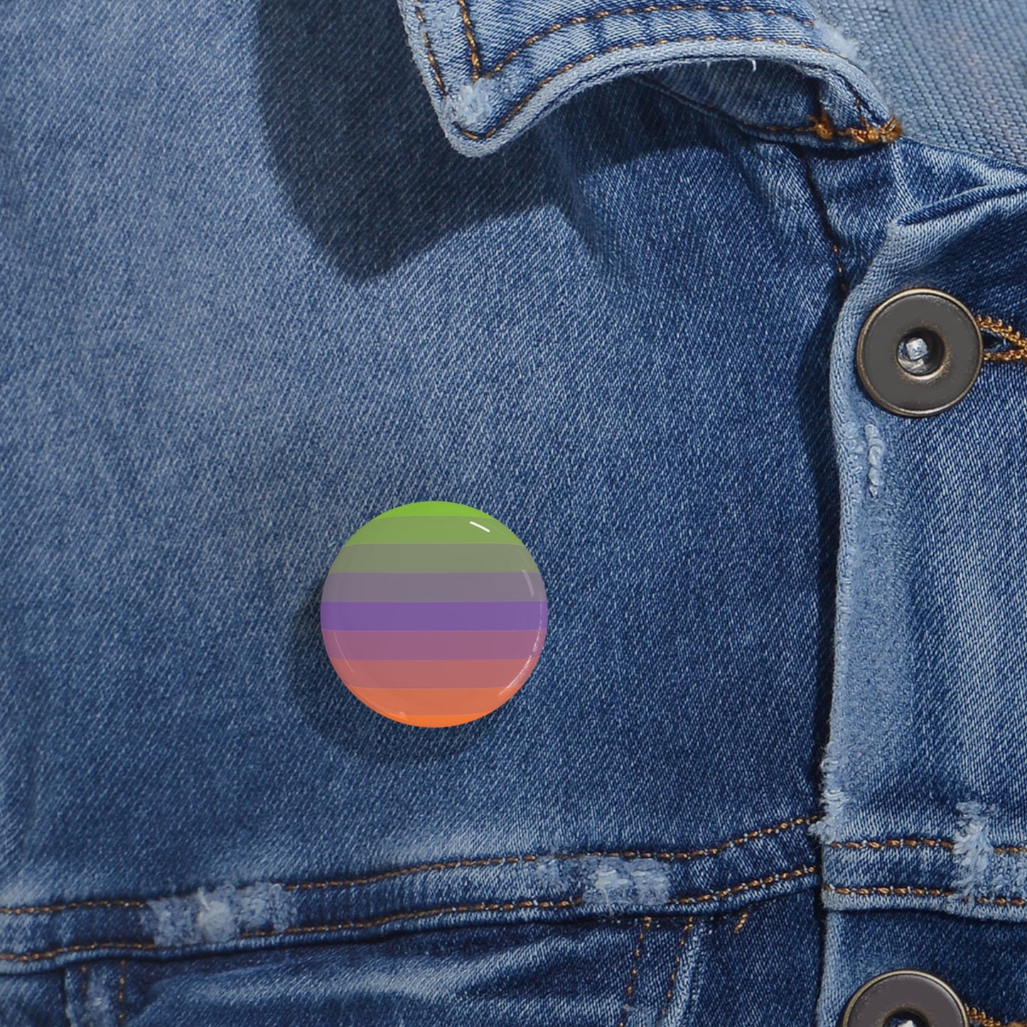 Aliagender Pride Flag Round Pin