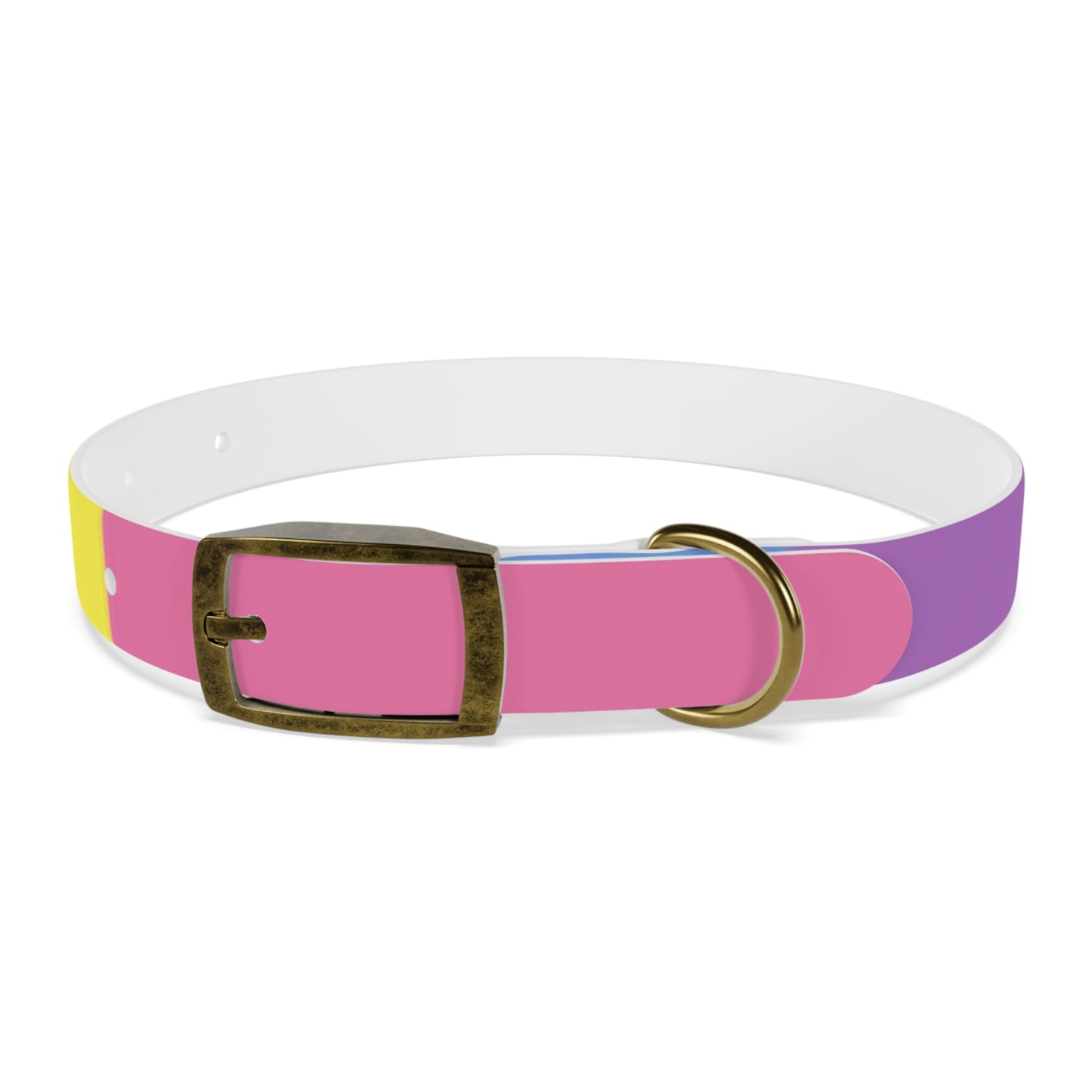 Bigender Pride Flag Dog Collar
