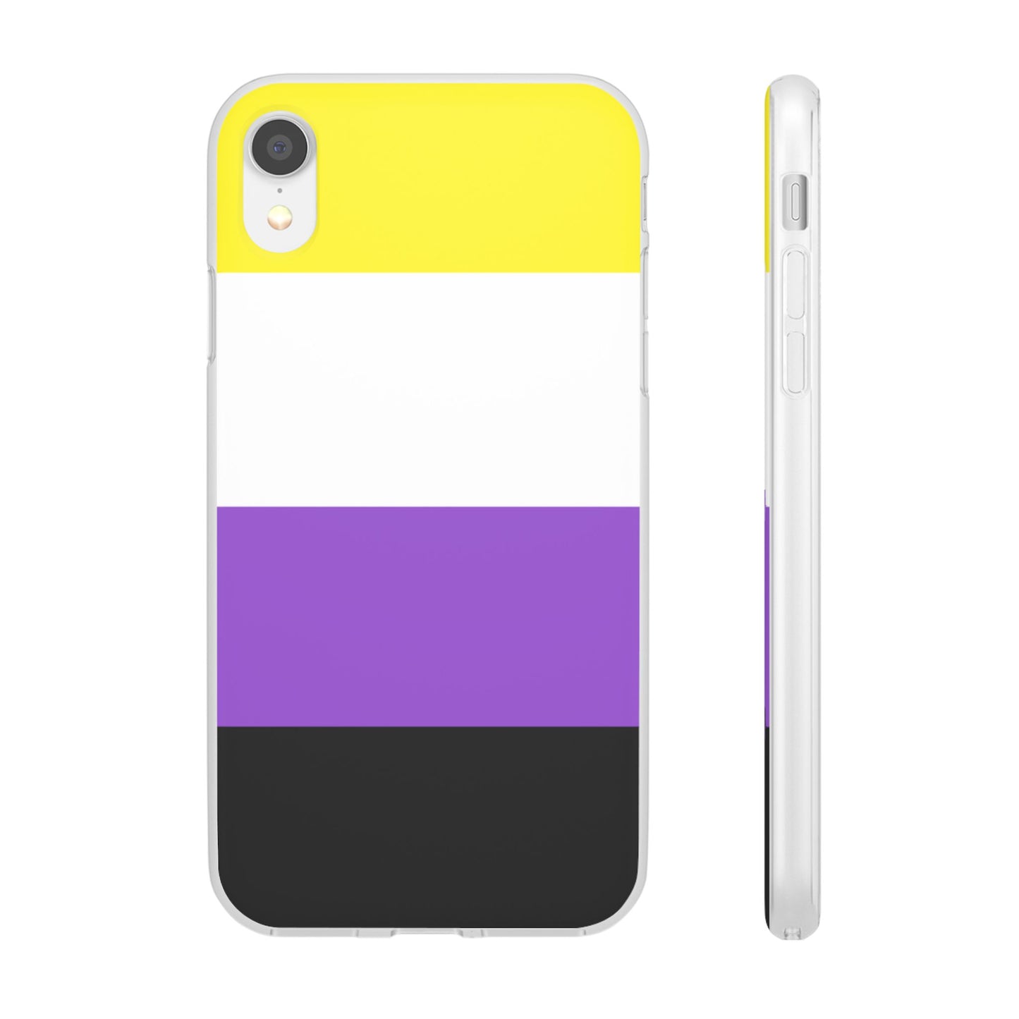 Non-Binary Pride Flag iPhone Flexi Case - Multiple Generations