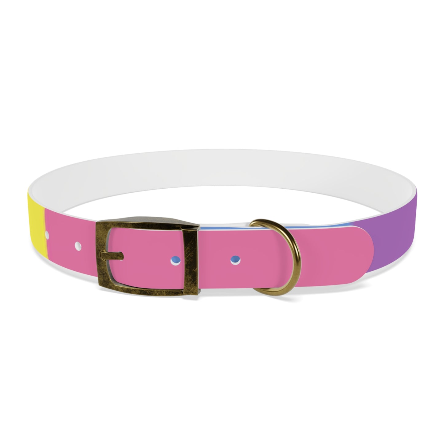 Bigender Pride Flag Dog Collar