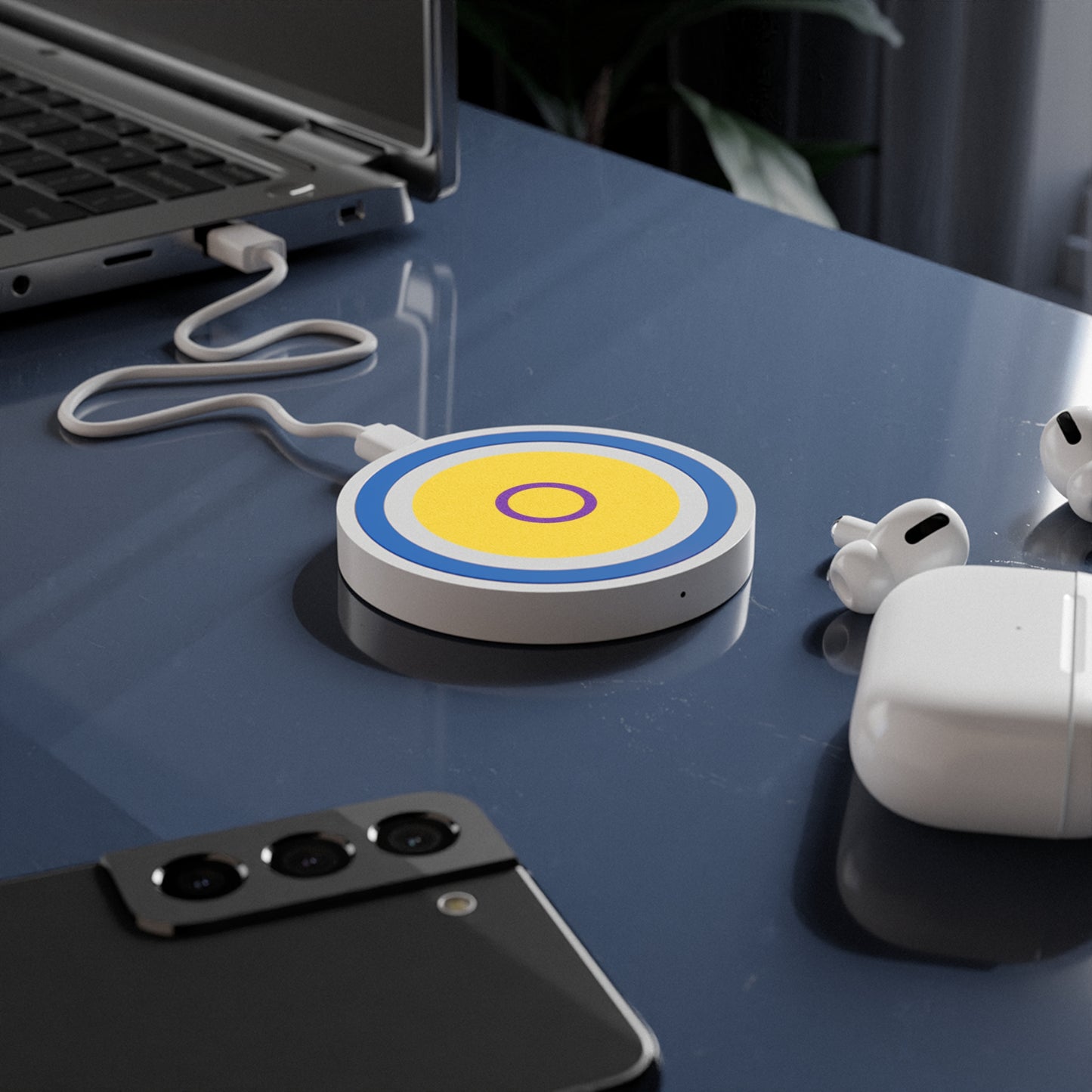 Intersex Pride Flag Wireless Charger