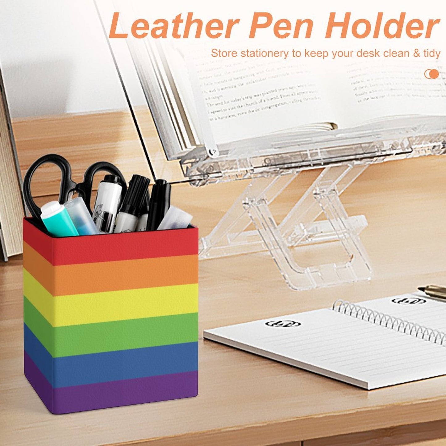 Inclusive Progress Pride Flag Pen Holder