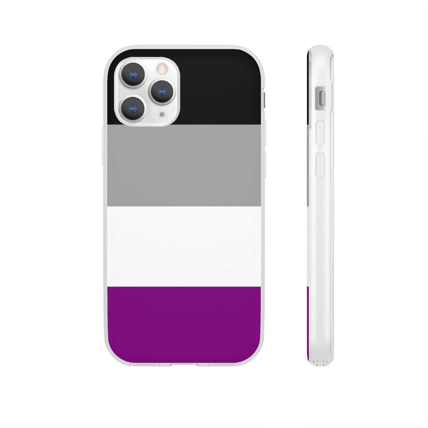 Asexual Pride Flag iPhone Flexi Case - Multiple Generations