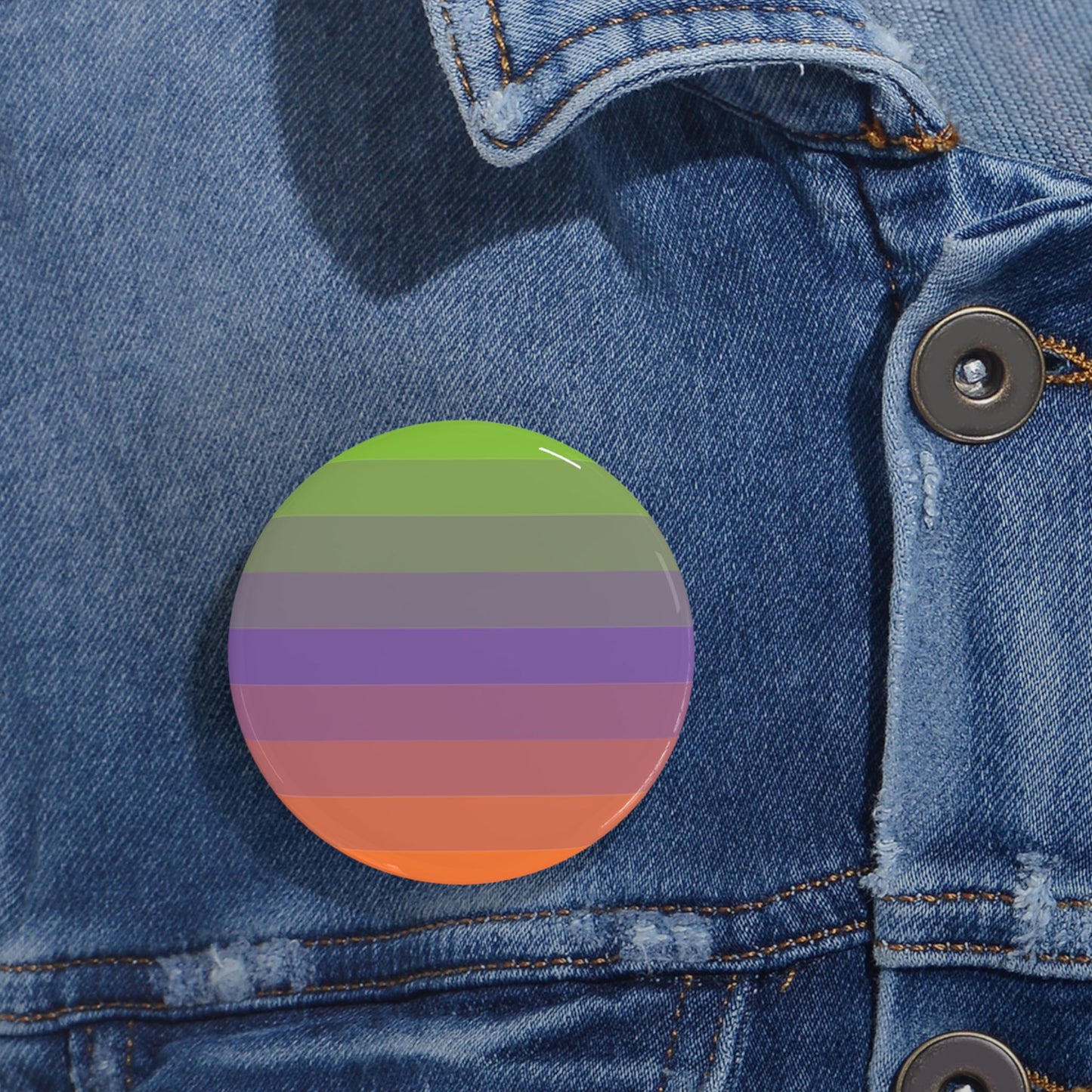 Aliagender Pride Flag Round Pin