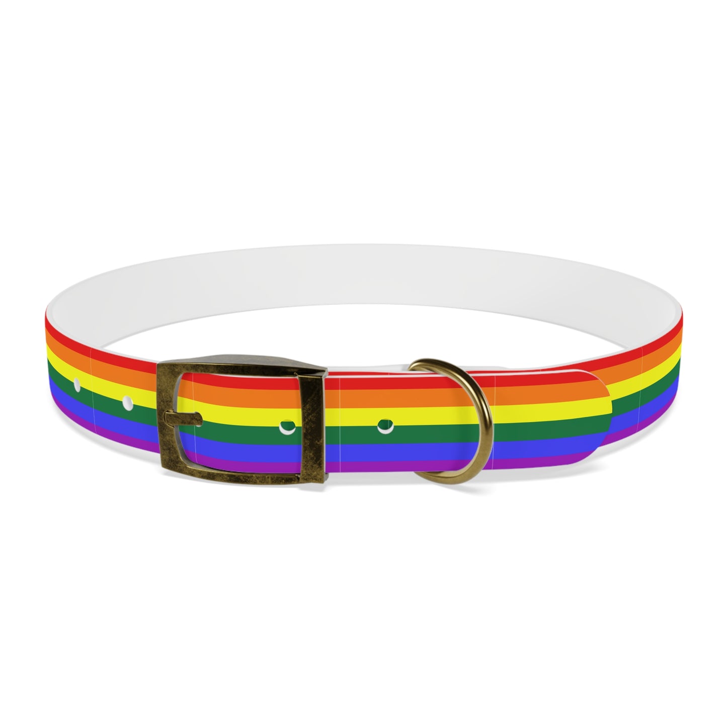 QPOC Pride Flag Dog Collar