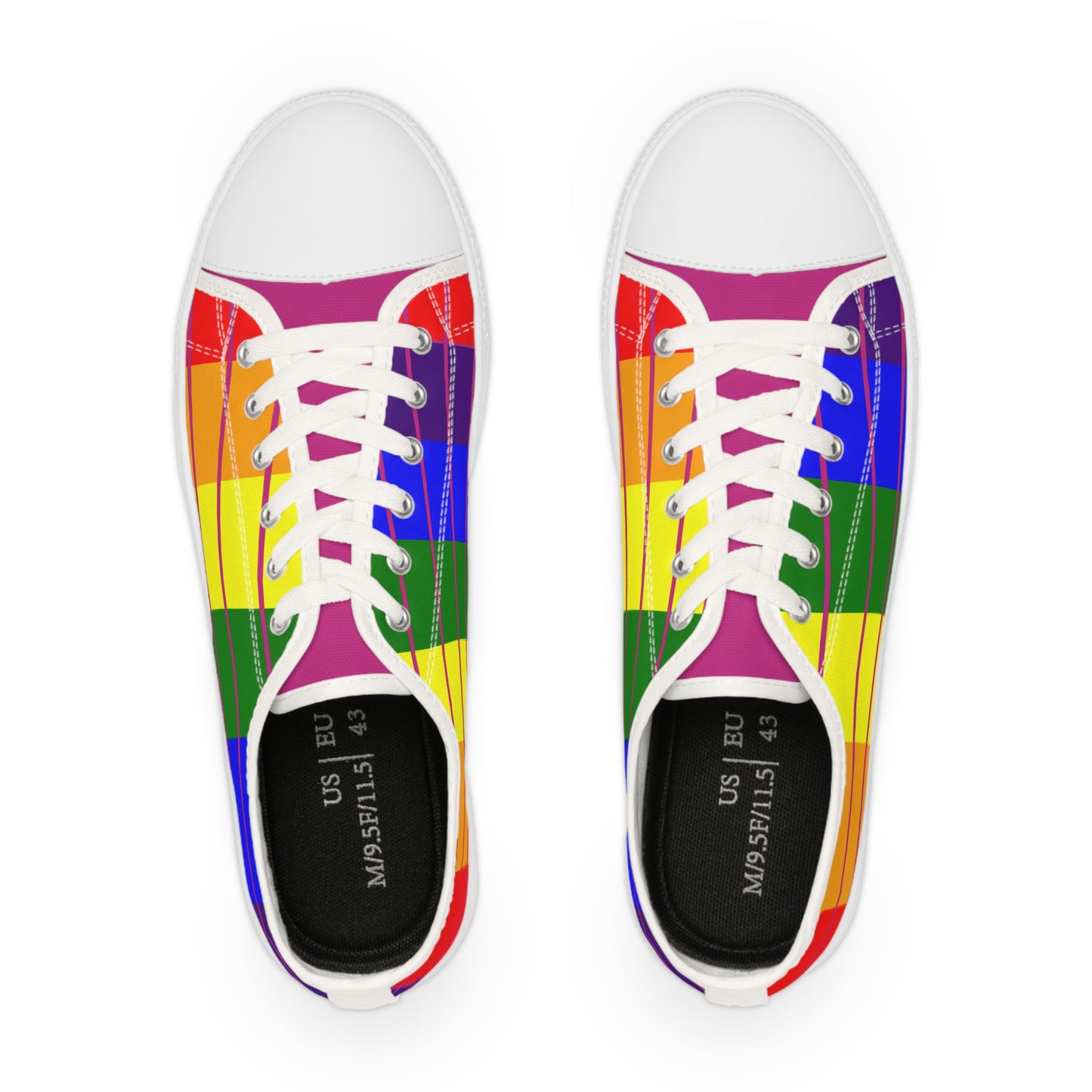 Pride Rainbow Flag Men's Low Top Sneakers