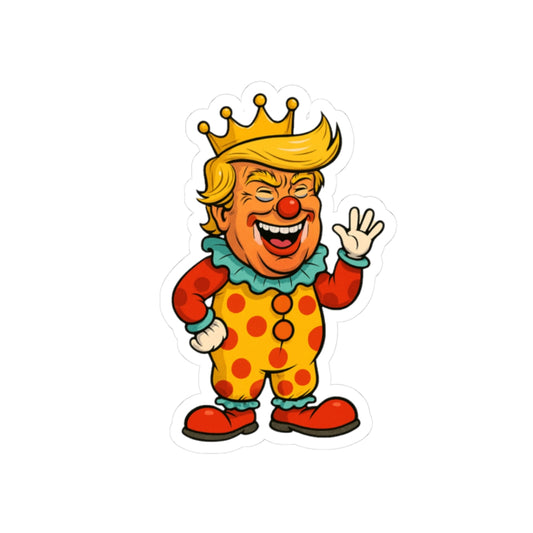 The Clown King Kiss-Cut Sticker