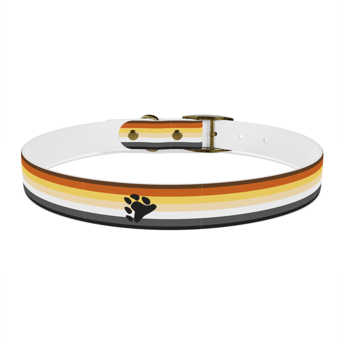 Bear Pride Flag Dog Collar