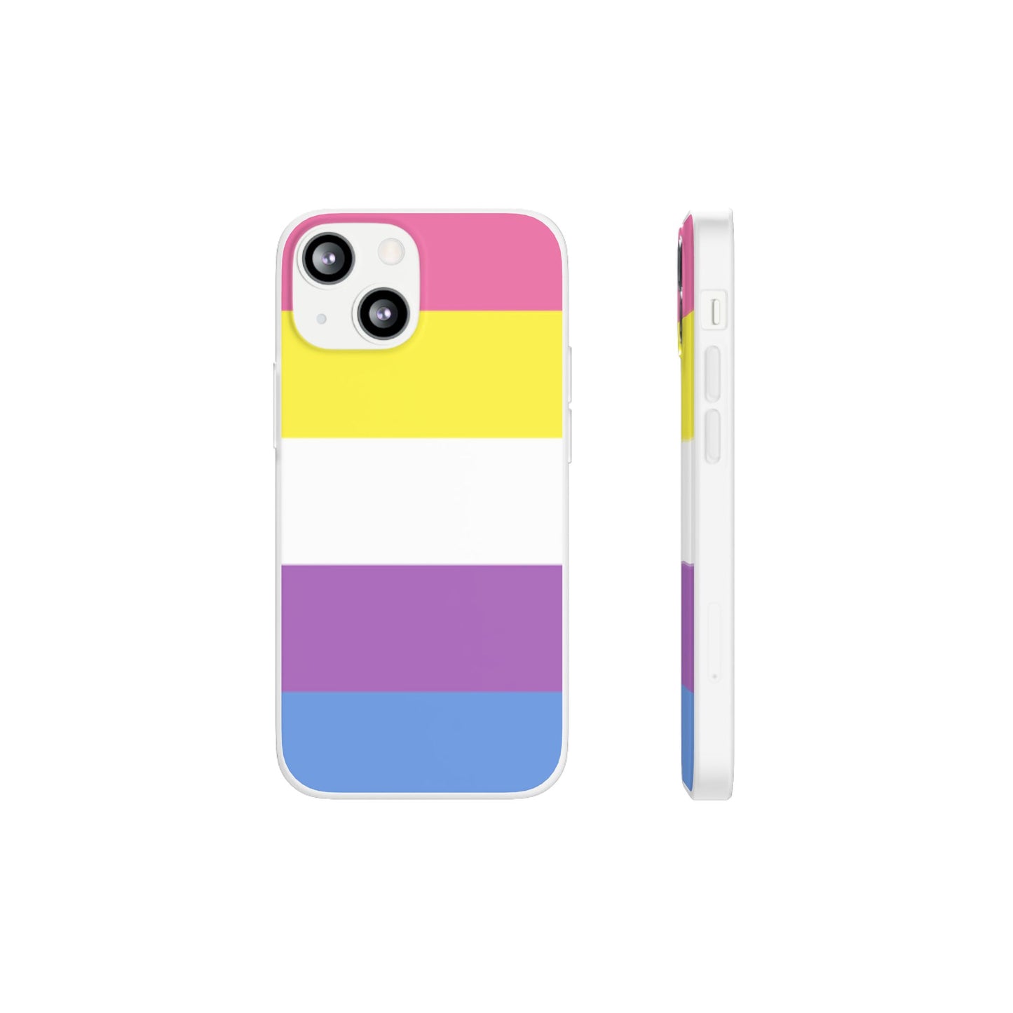 Bigender Pride Flag iPhone Flexi Case - Multiple Generations