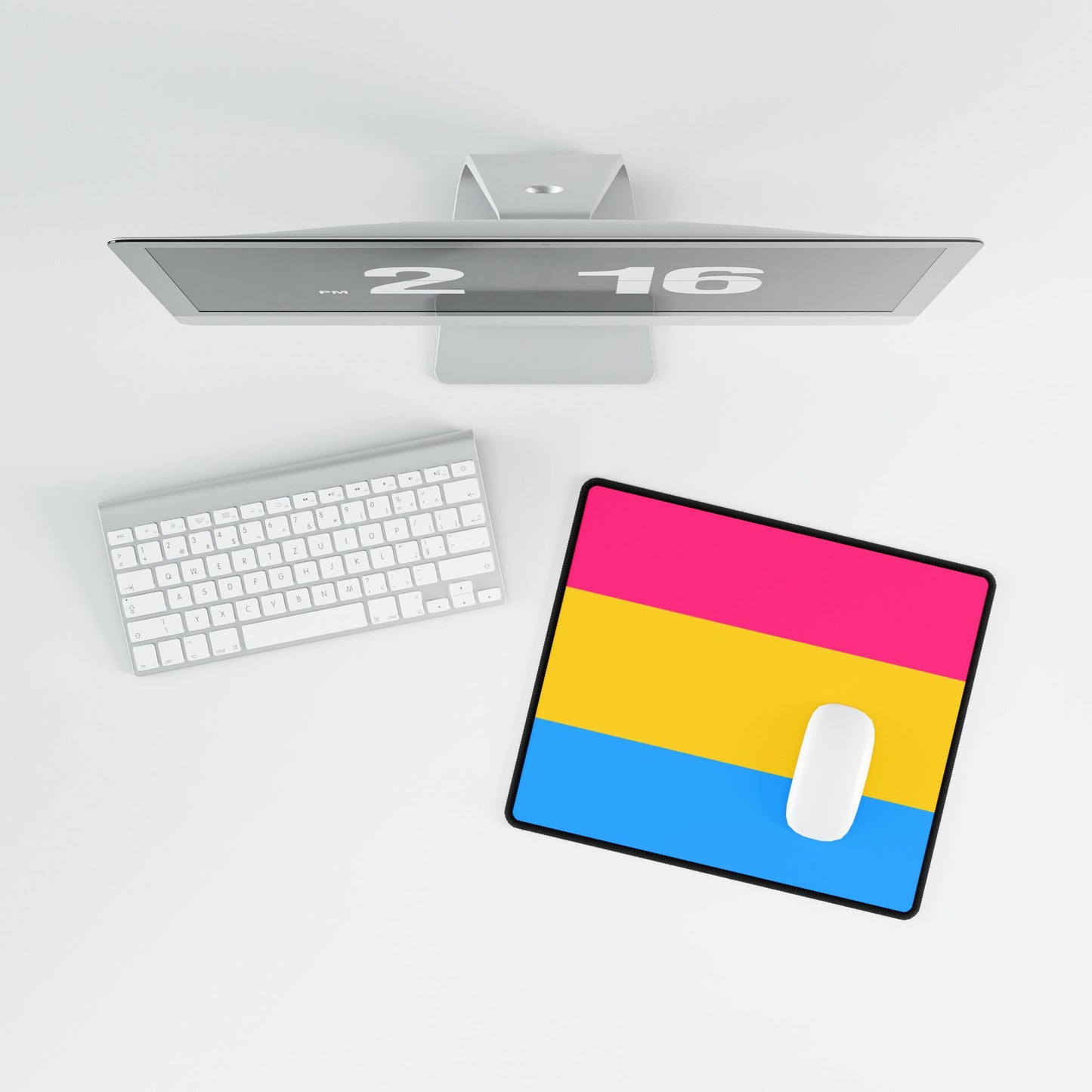 Pansexual Pride Flag Desk Mat